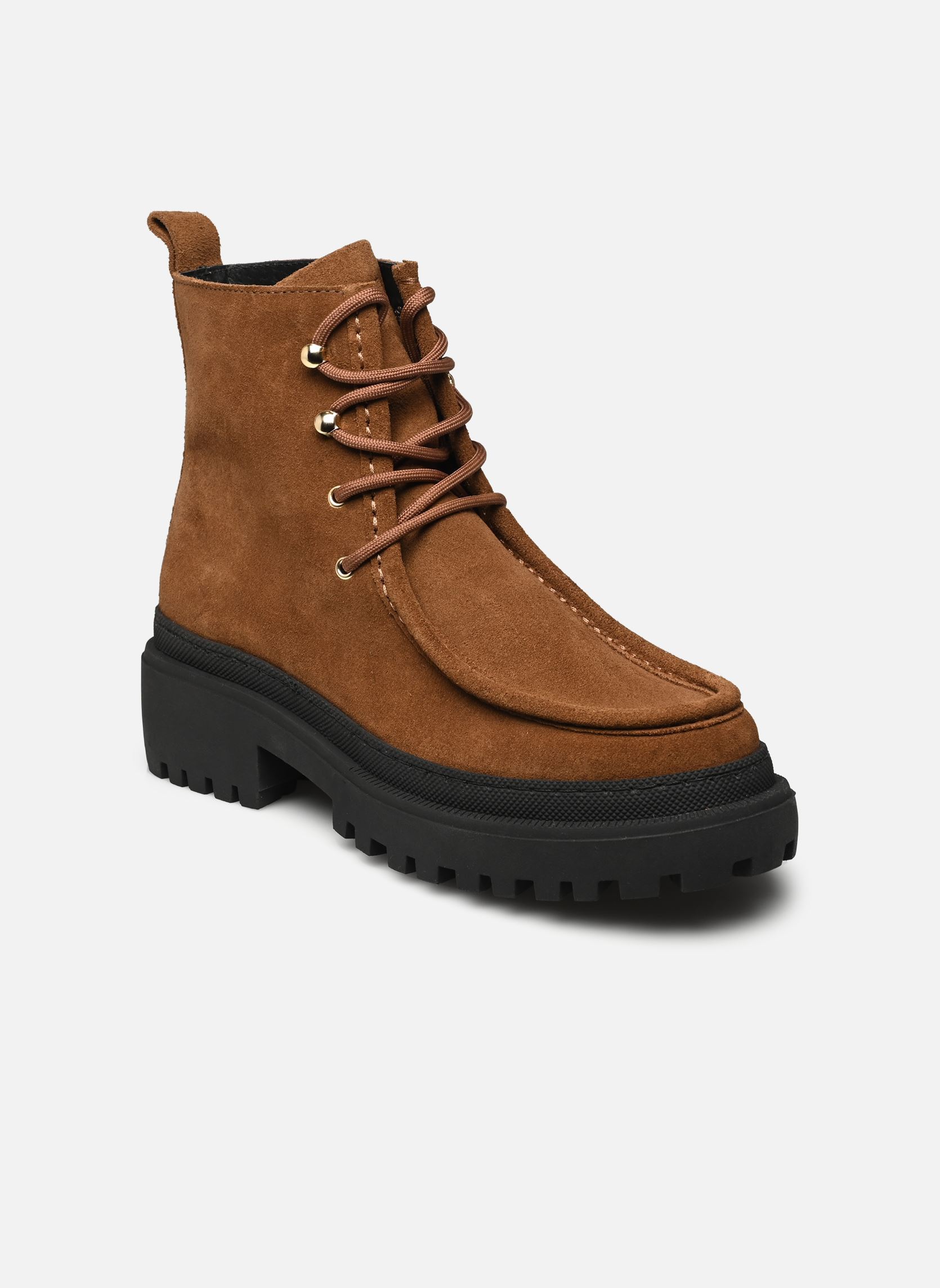 Geschnürte Stiefeletten Luca damen schwarz Made By Sarenza Geschnürte Stiefeletten Luca damen schwarz TAUPE SMUFF A153