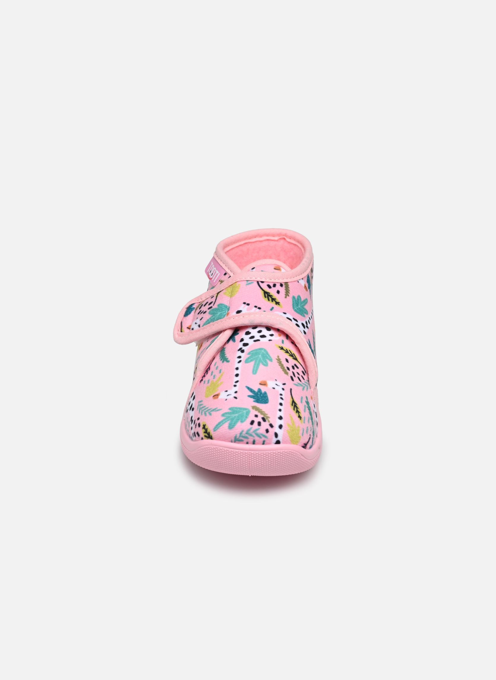 Hausschuhe GALIA1 0141 GIRAFON mädchen rosa Tooti Hausschuhe GALIA1 0141 GIRAFON mädchen rosa ROSE