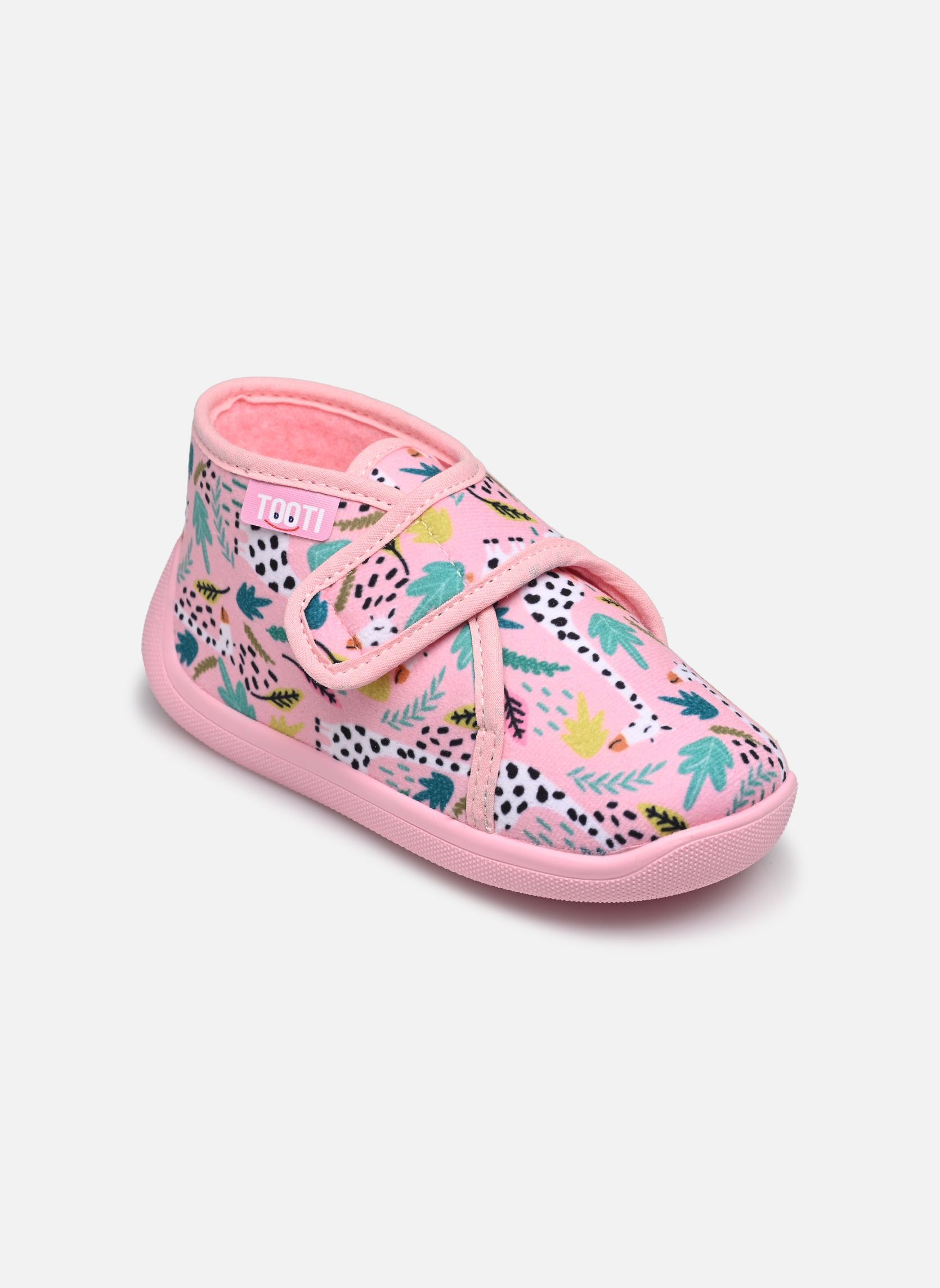Hausschuhe GALIA1 0141 GIRAFON mädchen rosa Tooti Hausschuhe GALIA1 0141 GIRAFON mädchen rosa ROSE