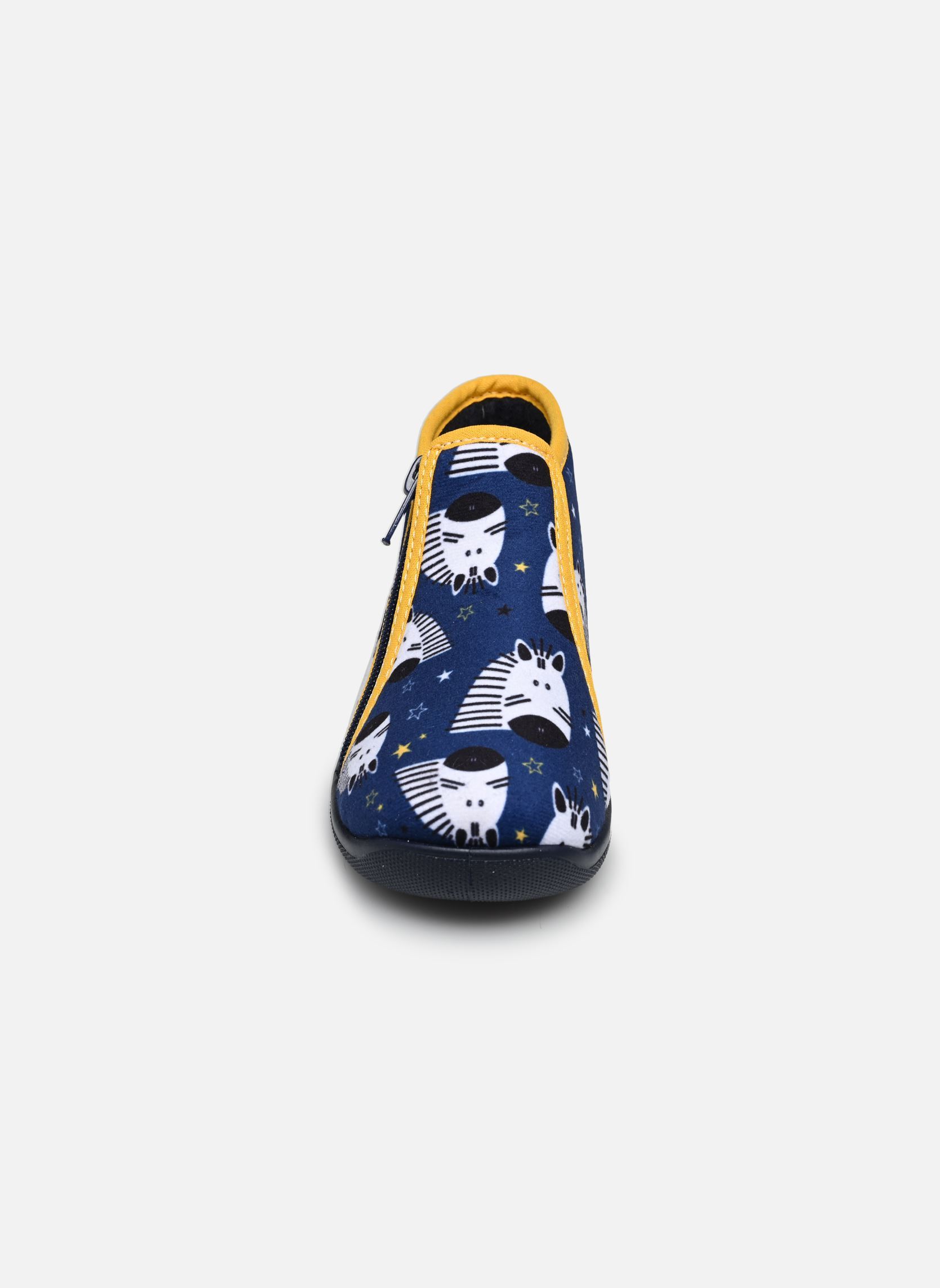 Hausschuhe GRAFF1 0130 ZEBRE jungen blau Tooti Hausschuhe GRAFF1 0130 ZEBRE jungen blau MARINE