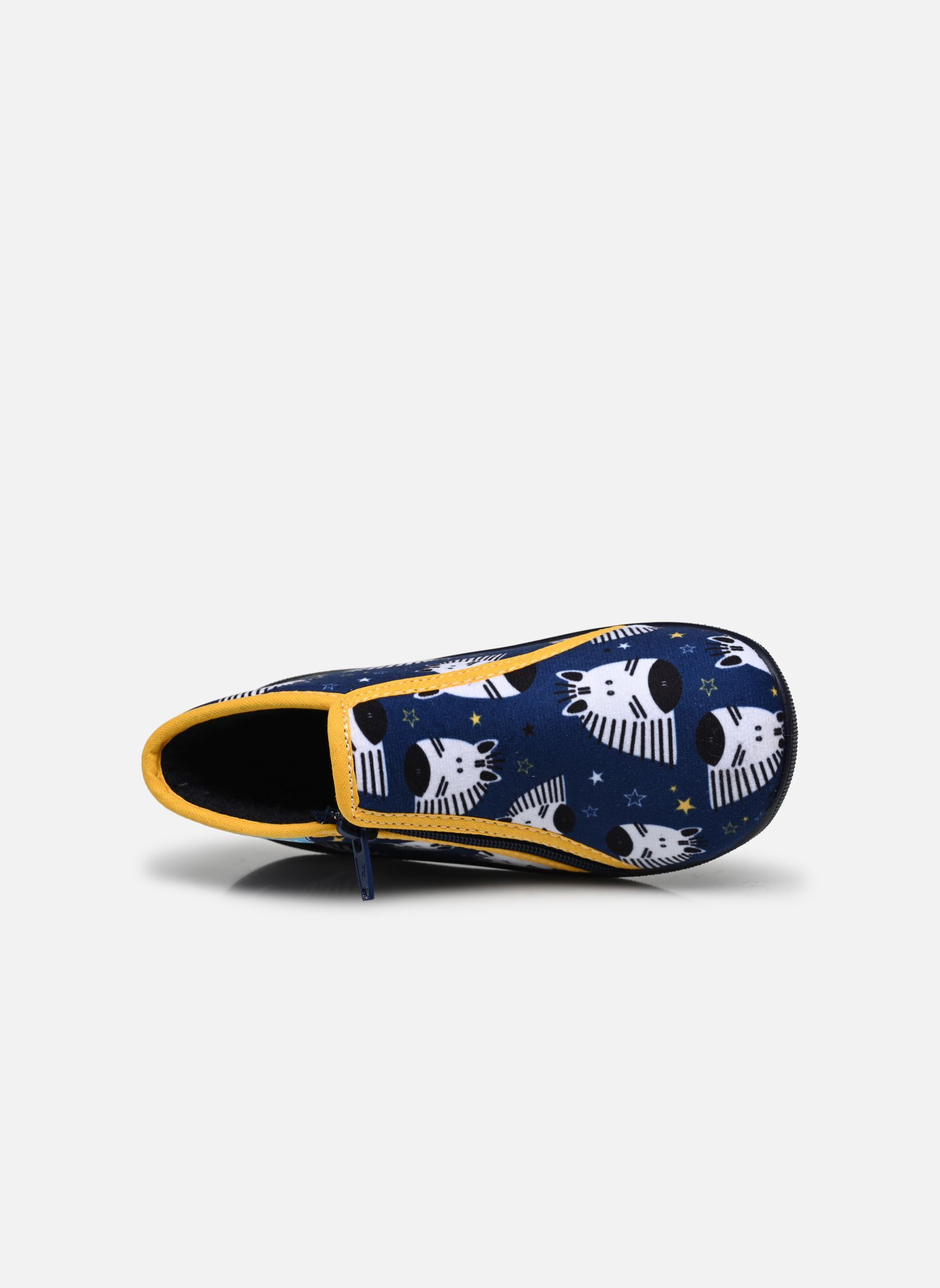 Hausschuhe GRAFF1 0130 ZEBRE jungen blau Tooti Hausschuhe GRAFF1 0130 ZEBRE jungen blau MARINE