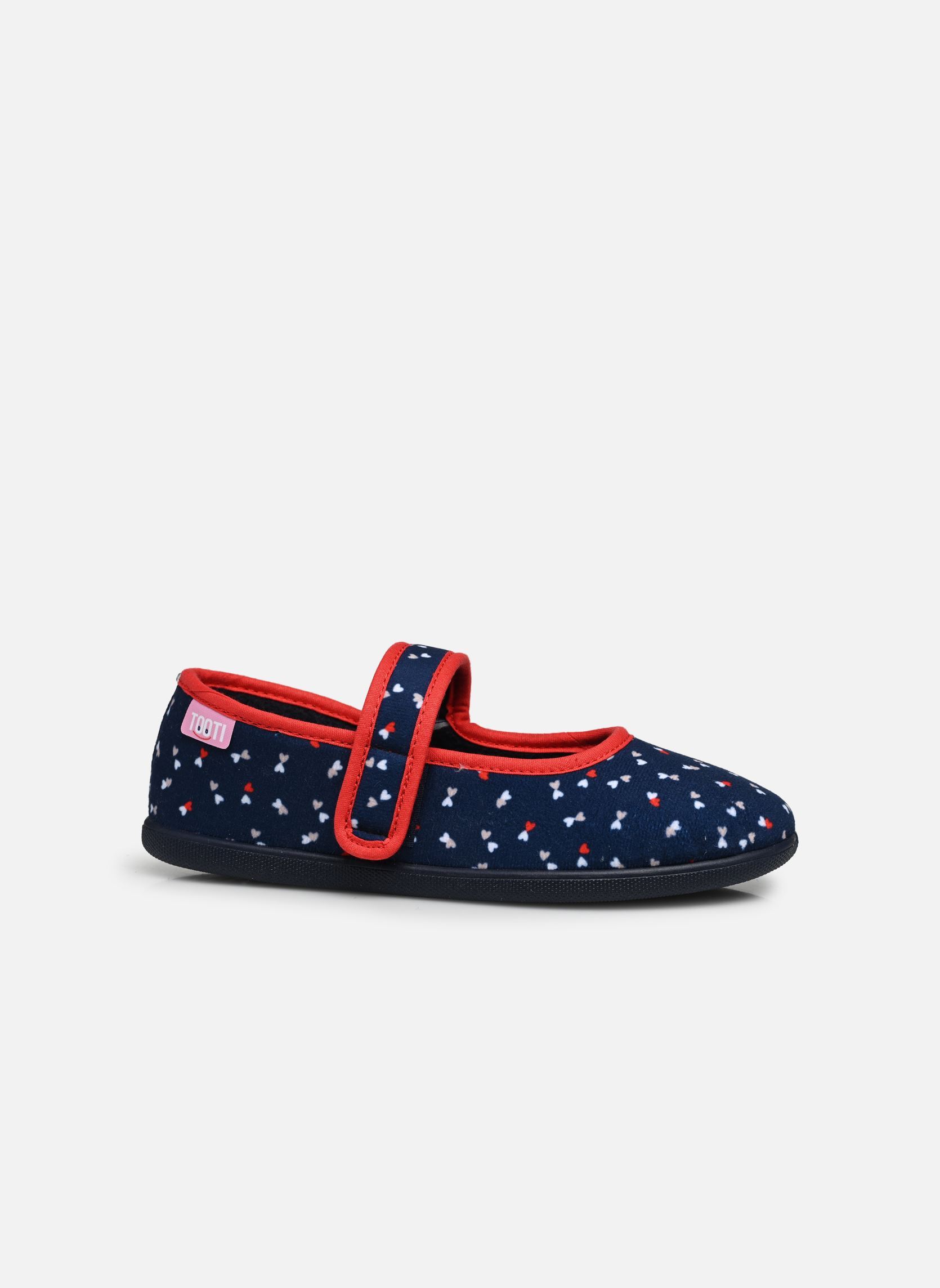 Hausschuhe SIDALE1 0132 MINICOEUR mädchen blau Tooti Hausschuhe SIDALE1 0132 MINICOEUR mädchen blau MARINE/ROUGE