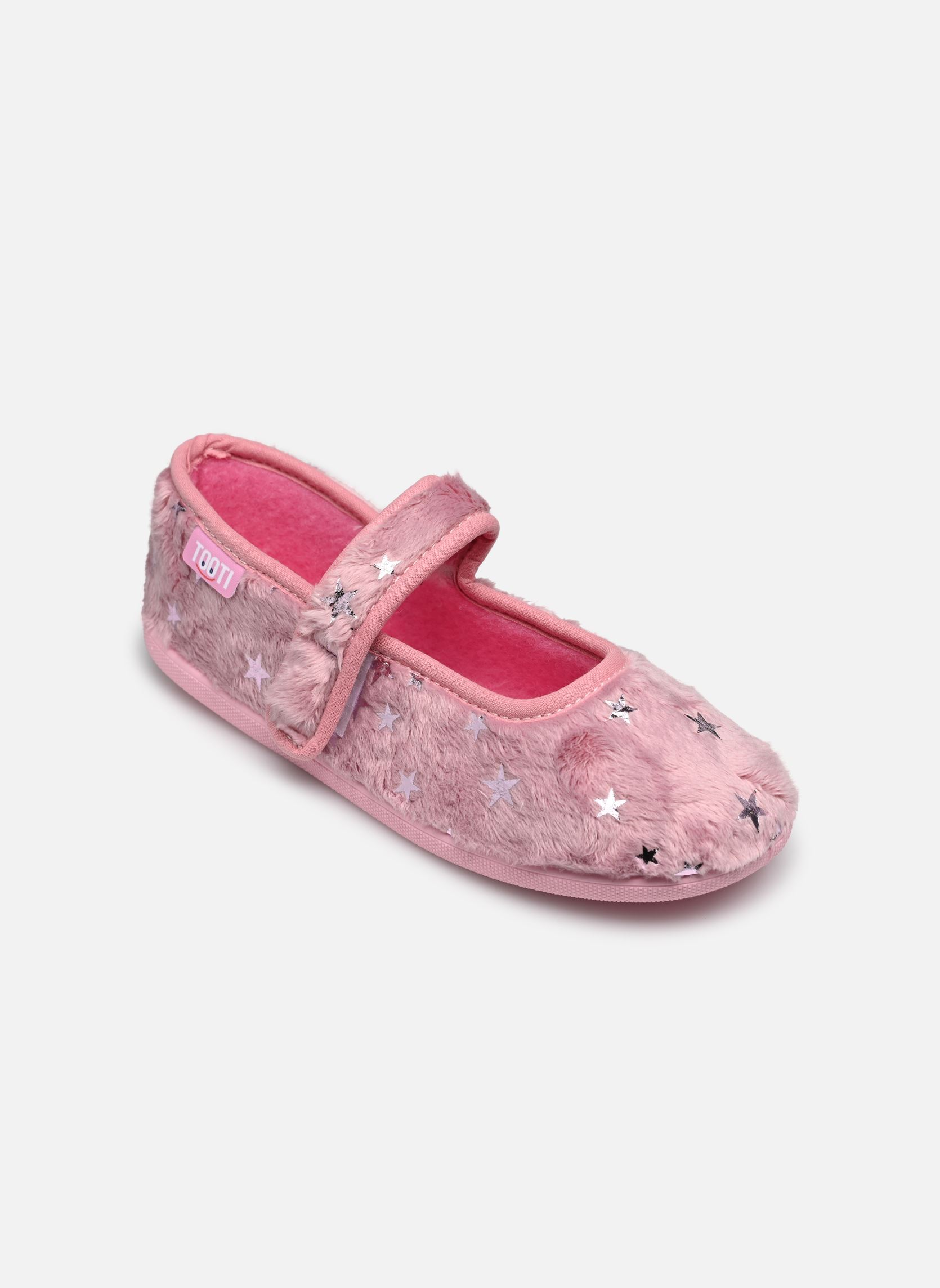 Hausschuhe SIDALE1 0155 NUT mädchen rosa Tooti Hausschuhe SIDALE1 0155 NUT mädchen rosa VIEUX ROSE