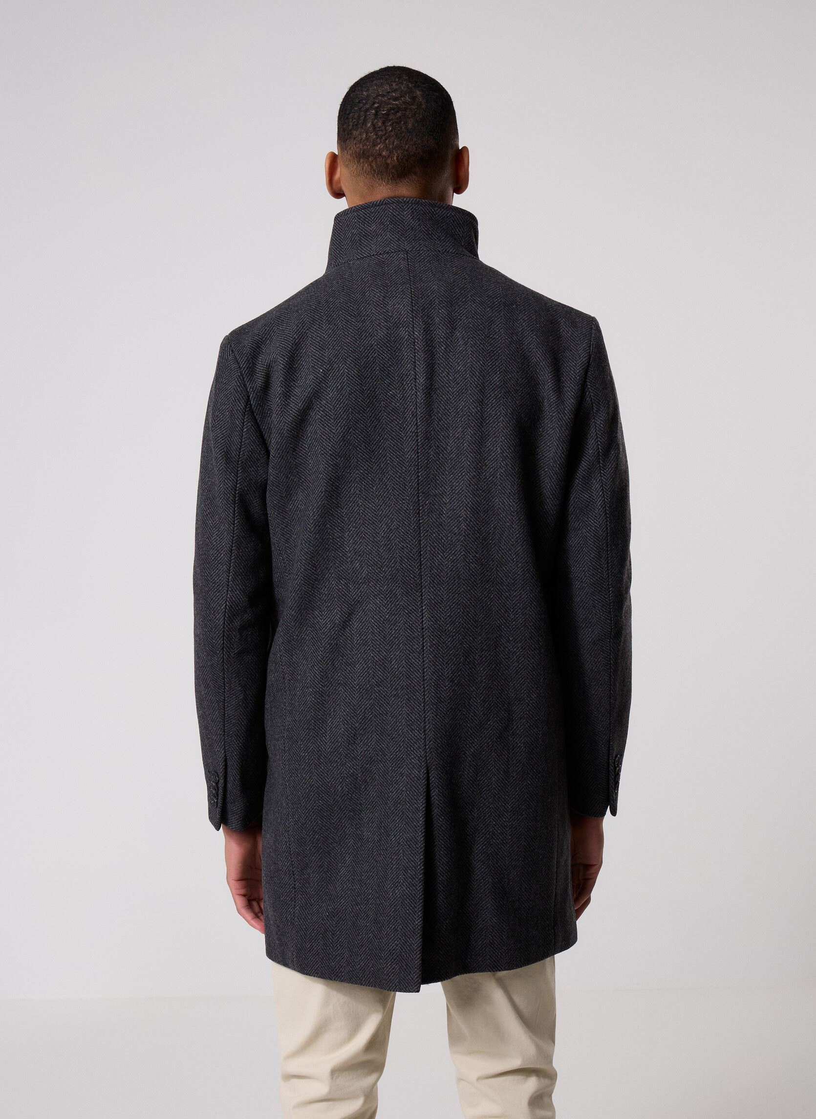 Manteaux classiques VIRGILE homme gris Marvin&Co Manteaux classiques VIRGILE homme gris ASPHALT