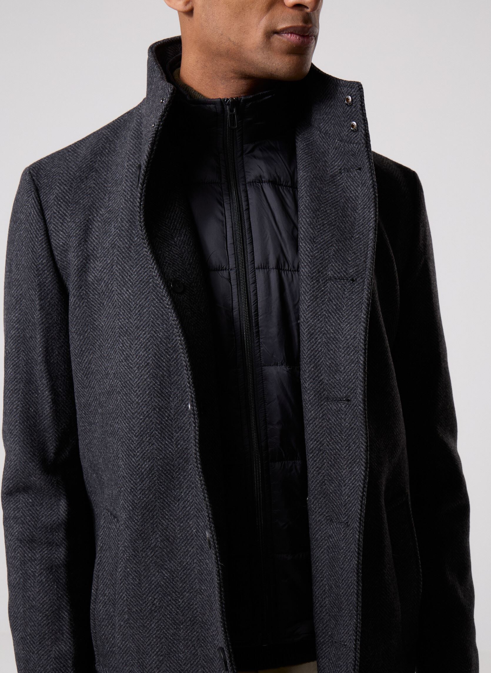 Manteaux classiques VIRGILE homme gris Marvin&Co Manteaux classiques VIRGILE homme gris ASPHALT