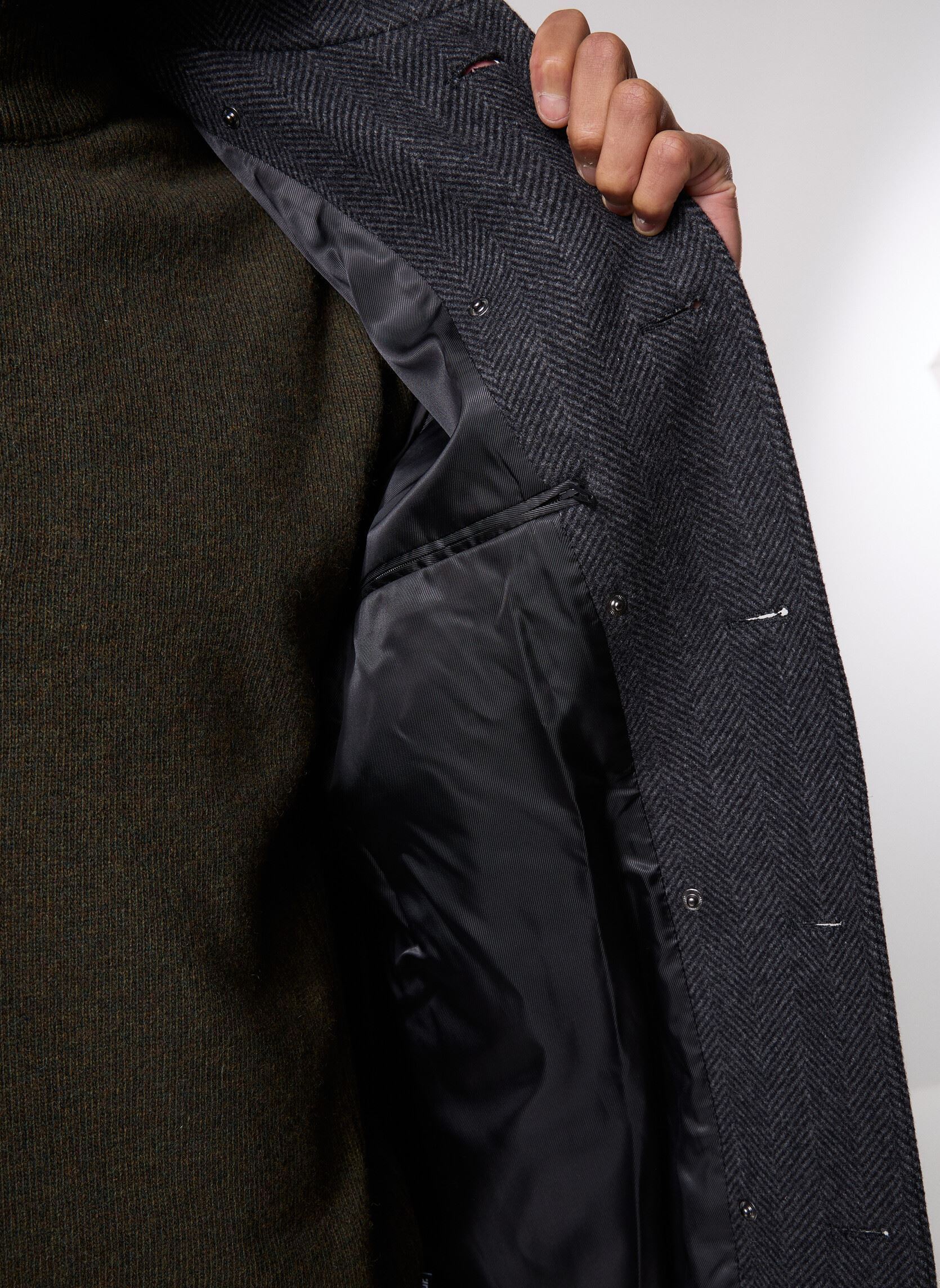 Manteaux classiques VIRGILE homme gris Marvin&Co Manteaux classiques VIRGILE homme gris ASPHALT