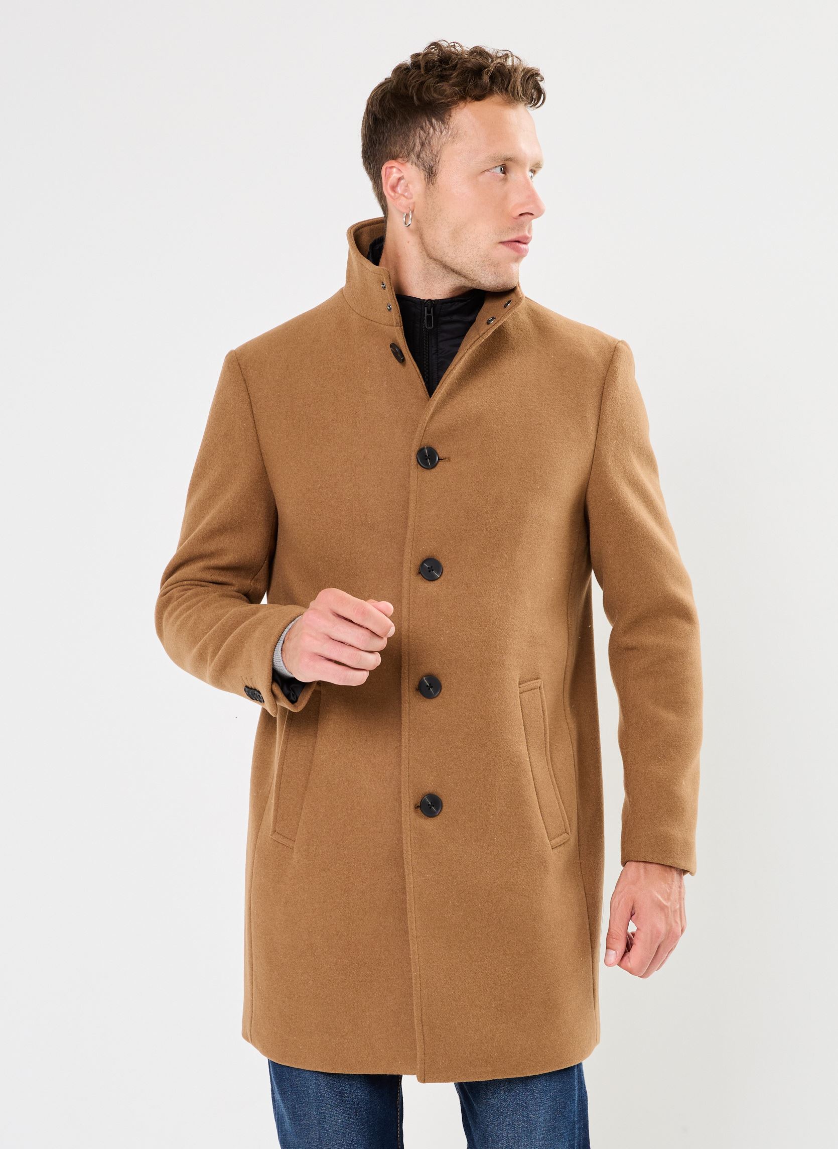 Manteaux classiques VIRGILE homme marron Marvin&Co Manteaux classiques VIRGILE homme marron Lead Gray