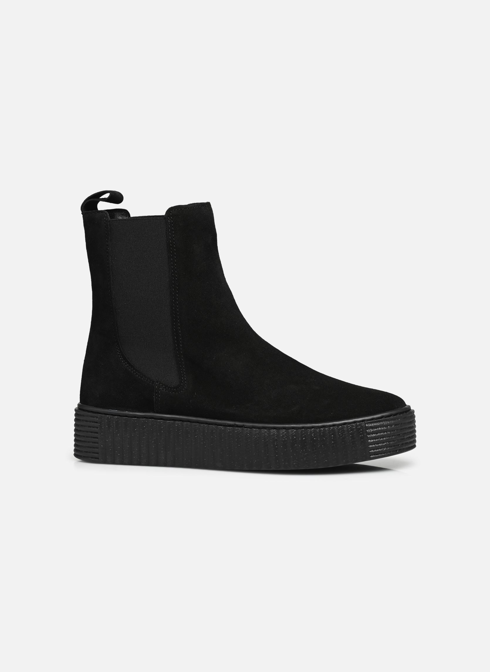 Niedrige Ankle Boots Allo damen schwarz Georgia Rose Soft Niedrige Ankle Boots Allo damen schwarz Noir