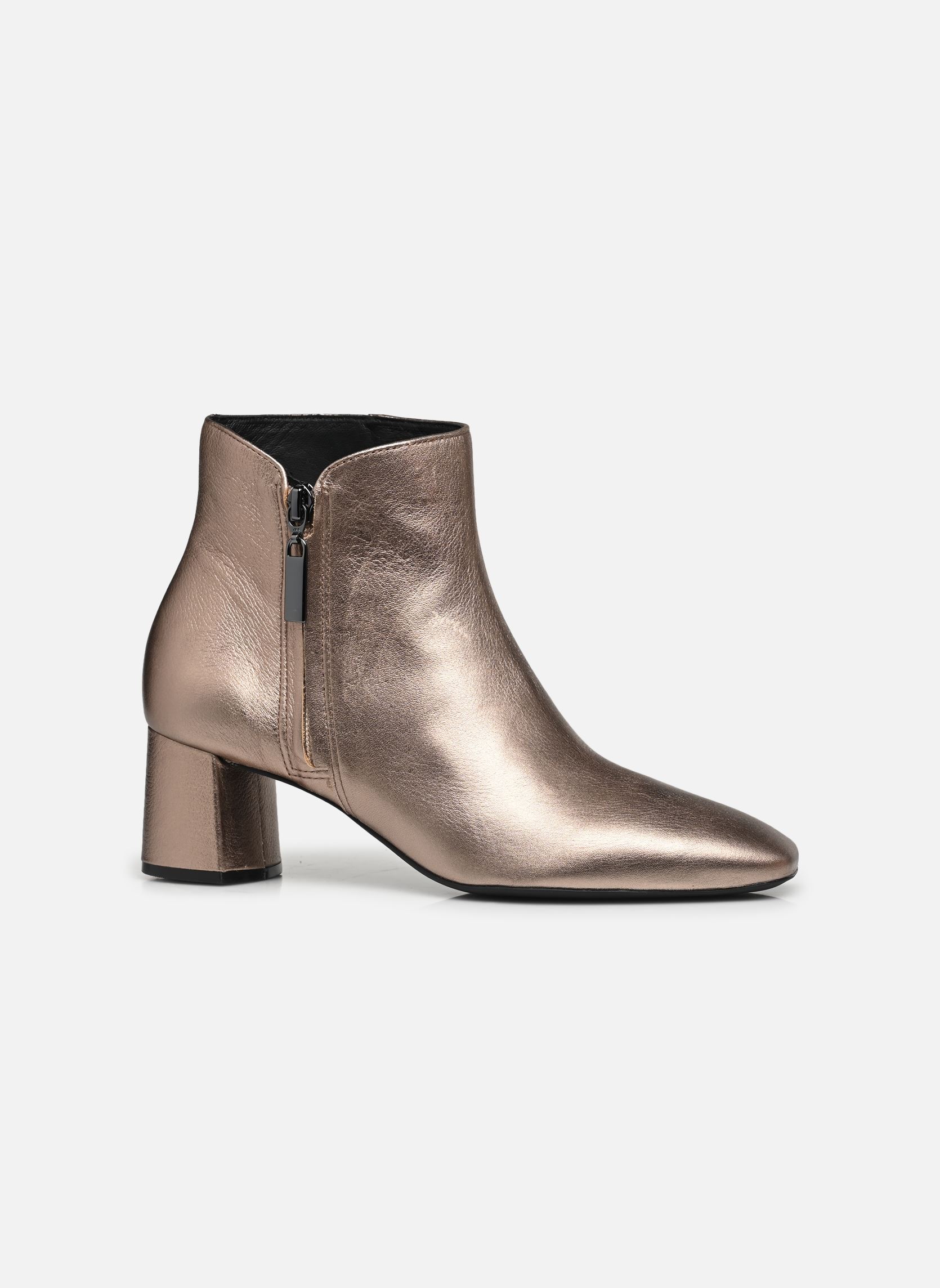 Niedrige Ankle Boots Goma damen gold und bronze Georgia Rose Soft Niedrige Ankle Boots Goma damen gold und bronze Bronze