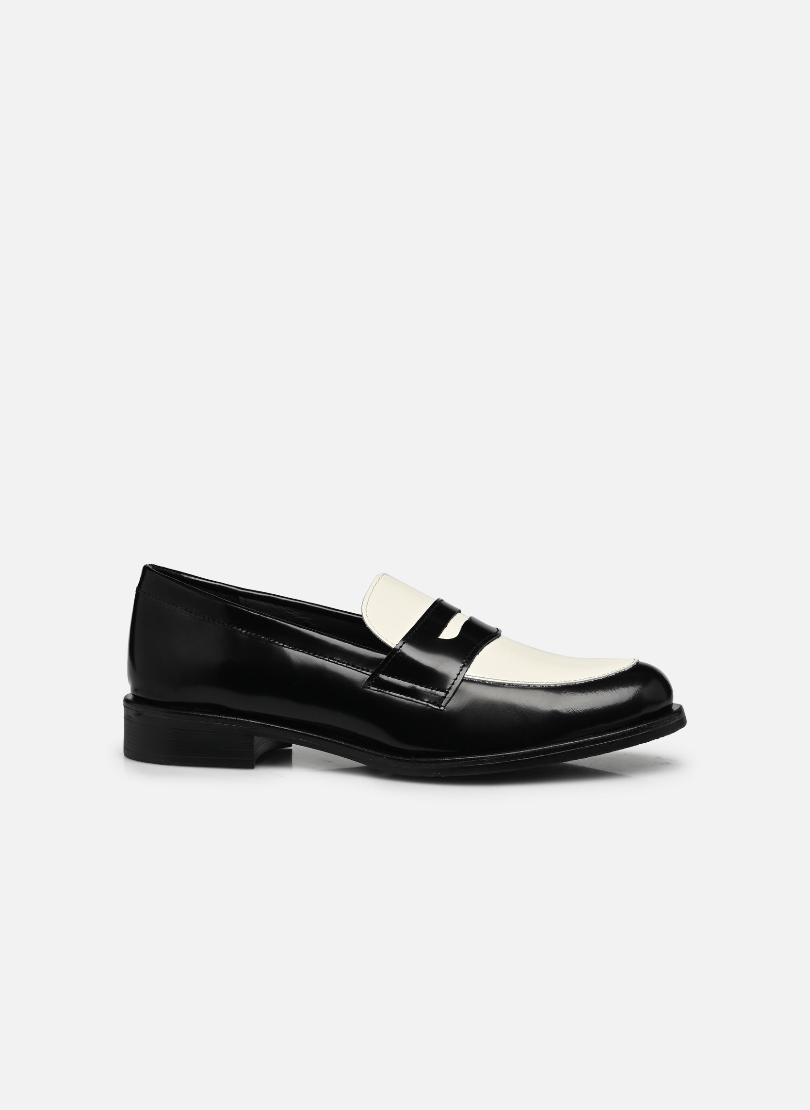 Mocassins Cainie femme noir Georgia Rose Mocassins Cainie femme noir NOIR/BLANC