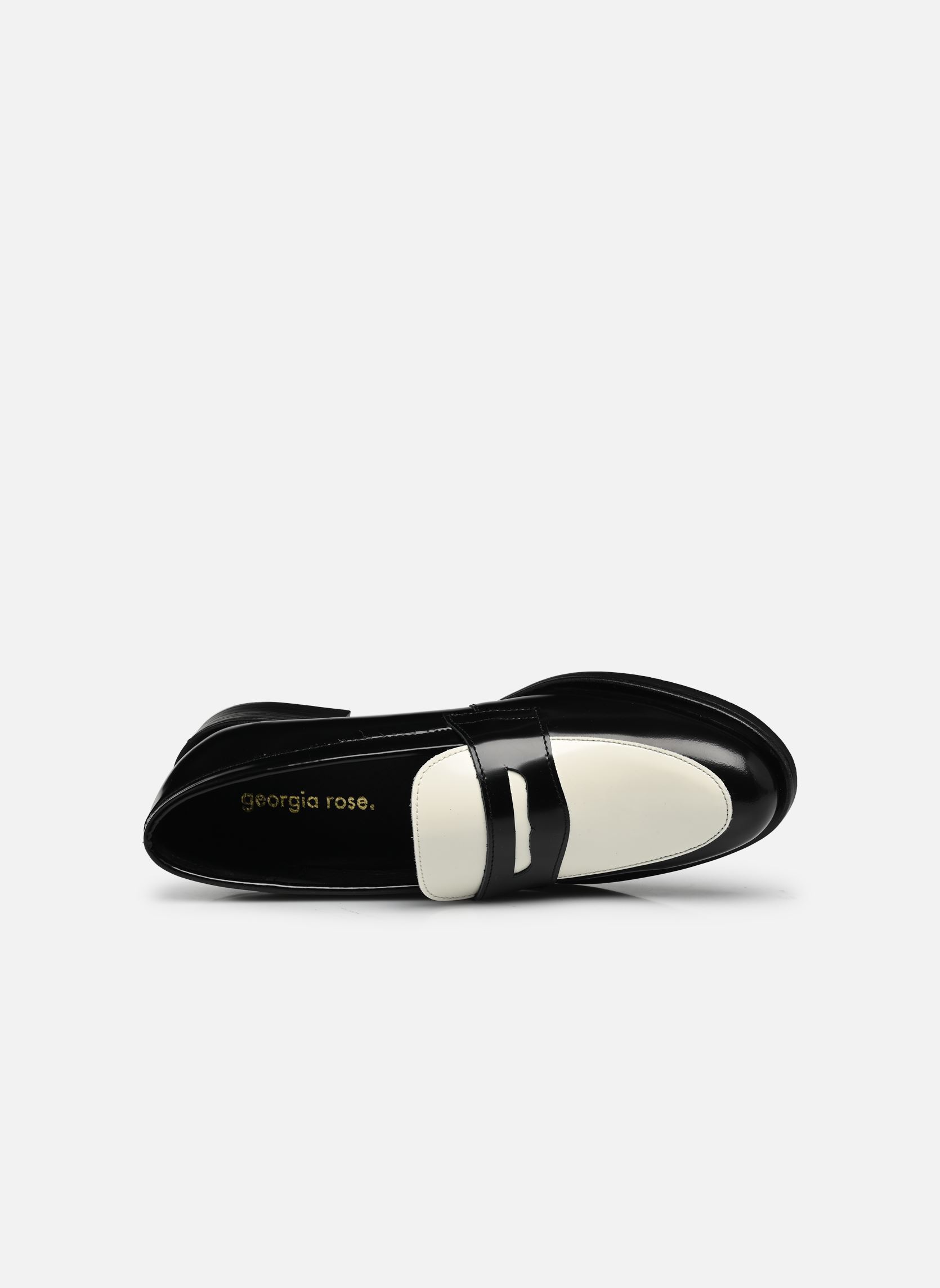 Mocassins Cainie femme noir Georgia Rose Mocassins Cainie femme noir NOIR/BLANC