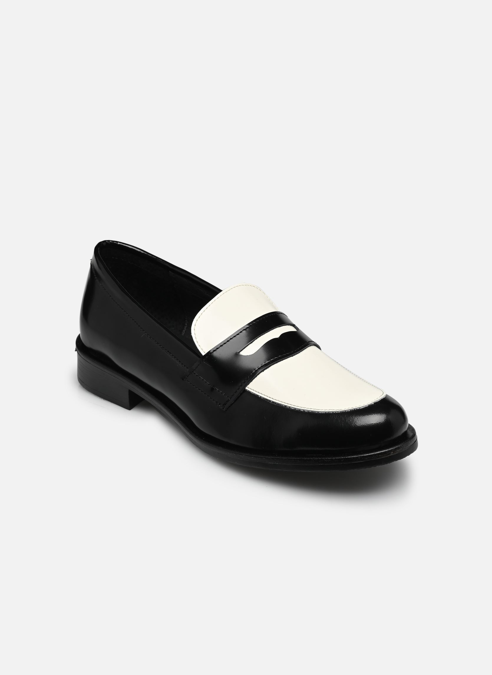 Mocassins Cainie femme noir Georgia Rose Mocassins Cainie femme noir NOIR/BLANC
