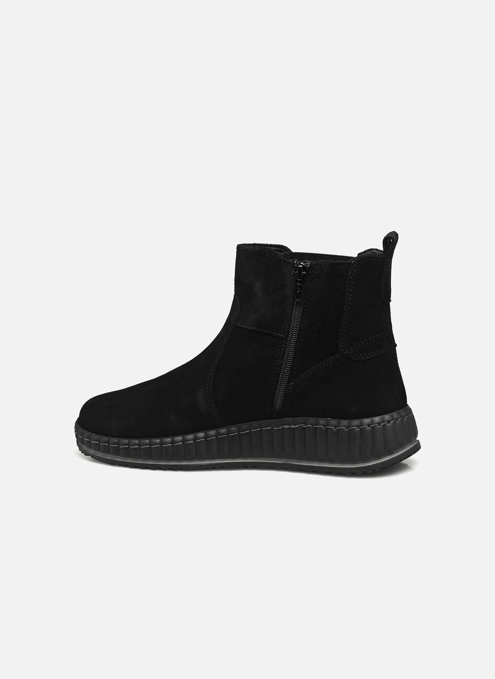 Niedrige Ankle Boots Reliana damen schwarz Georgia Rose Soft Niedrige Ankle Boots Reliana damen schwarz Cuir velours noir