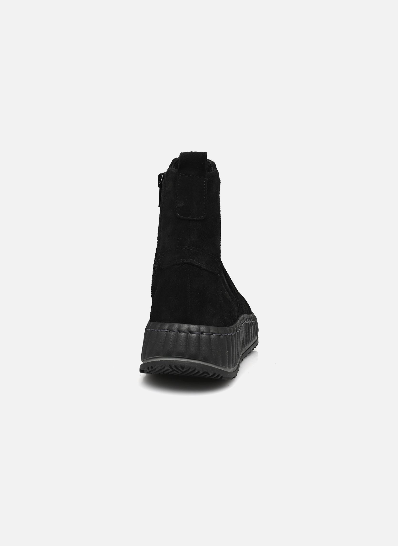 Niedrige Ankle Boots Reliana damen schwarz Georgia Rose Soft Niedrige Ankle Boots Reliana damen schwarz Cuir velours noir