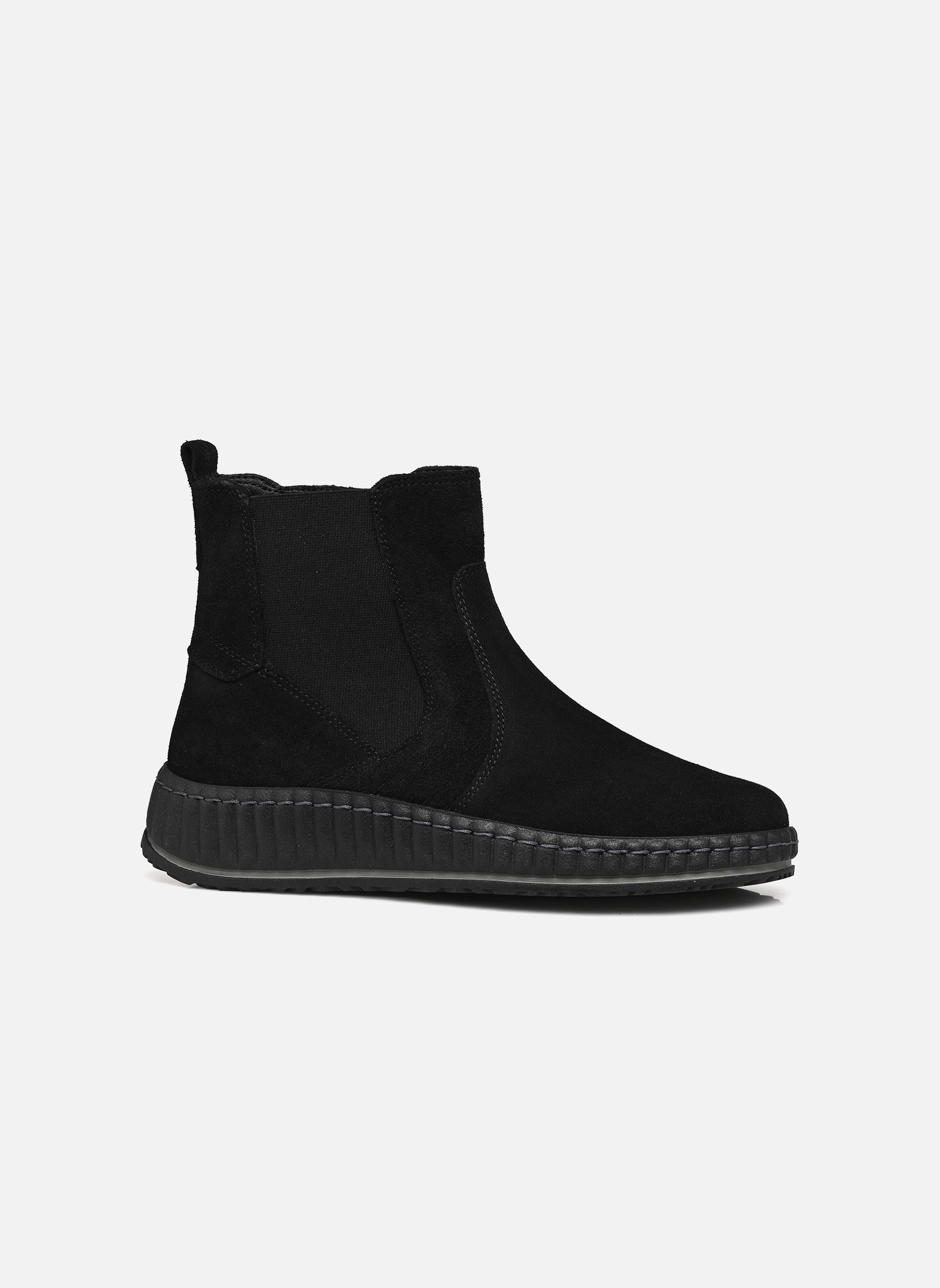 Niedrige Ankle Boots Reliana damen schwarz Georgia Rose Soft Niedrige Ankle Boots Reliana damen schwarz Cuir velours noir