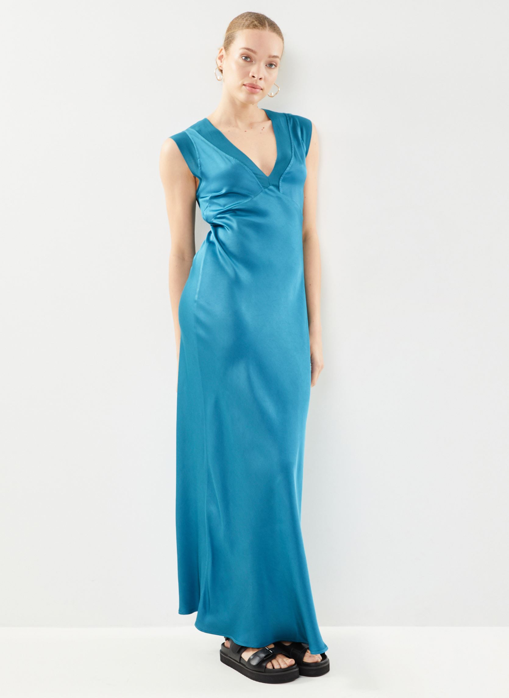 Lange Kleider FG-RO-TALICIA-R damen blau La Fée Maraboutée Lange Kleider FG-RO-TALICIA-R damen blau CARAIBES