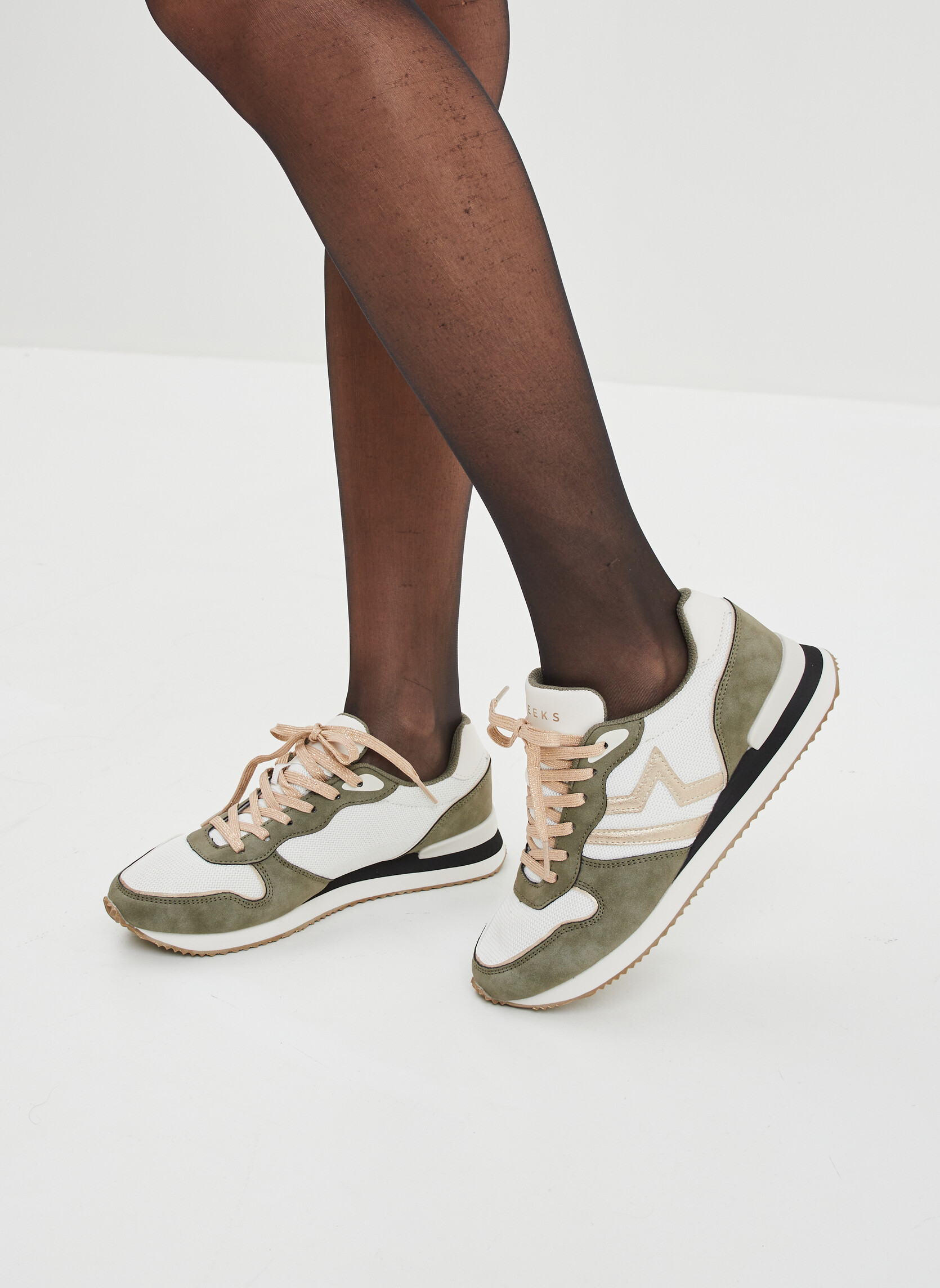 Baskets basses RHISTO_S_F_RUN_0_231 femme vert CREEKS Baskets basses RHISTO_S_F_RUN_0_231 femme vert Kaki