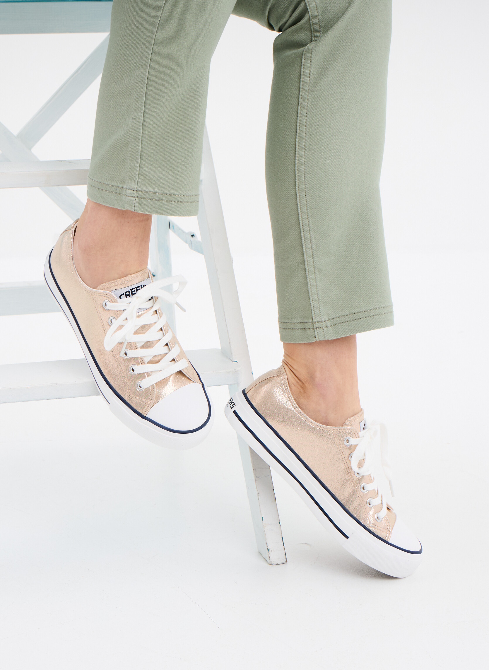 Baskets basses TOTANTIKA_S_F_TB_0_231 femme or et bronze CREEKS Baskets basses TOTANTIKA_S_F_TB_0_231 femme or et bronze Or