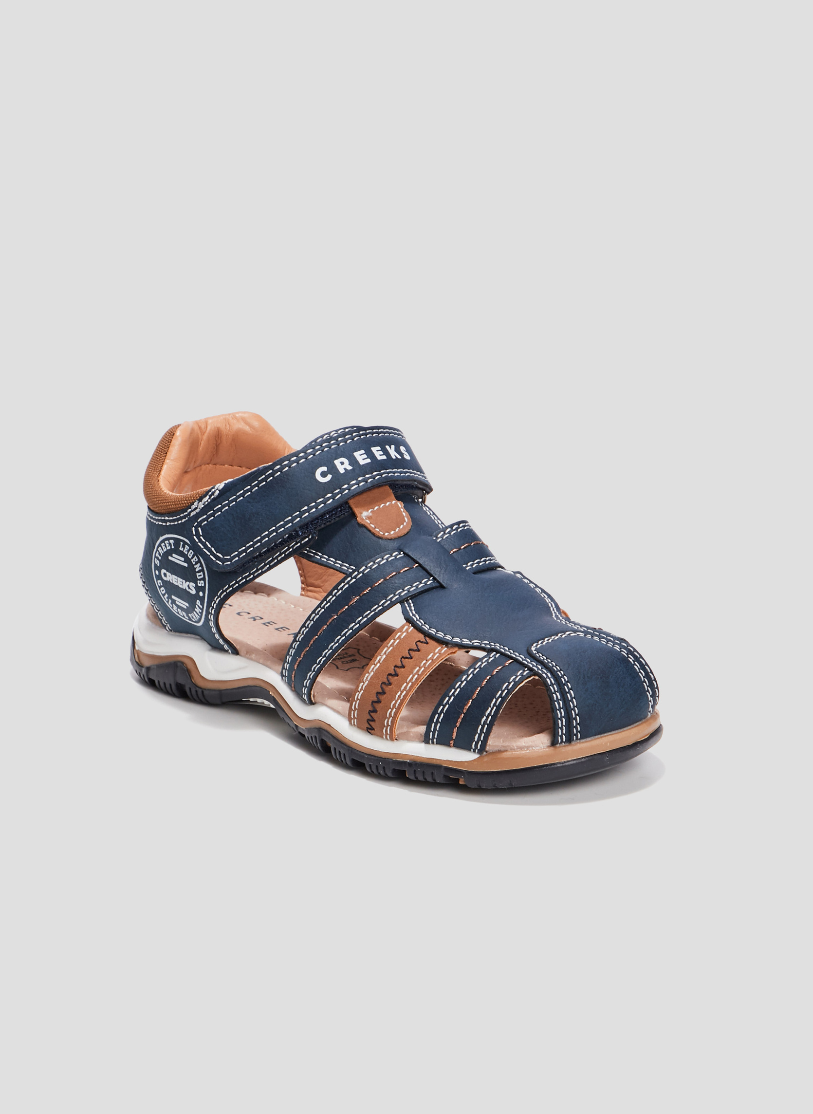 Sandales S_PG_SAND_VICTOR_201 garçon bleu CREEKS Sandales S_PG_SAND_VICTOR_201 garçon bleu Bleu
