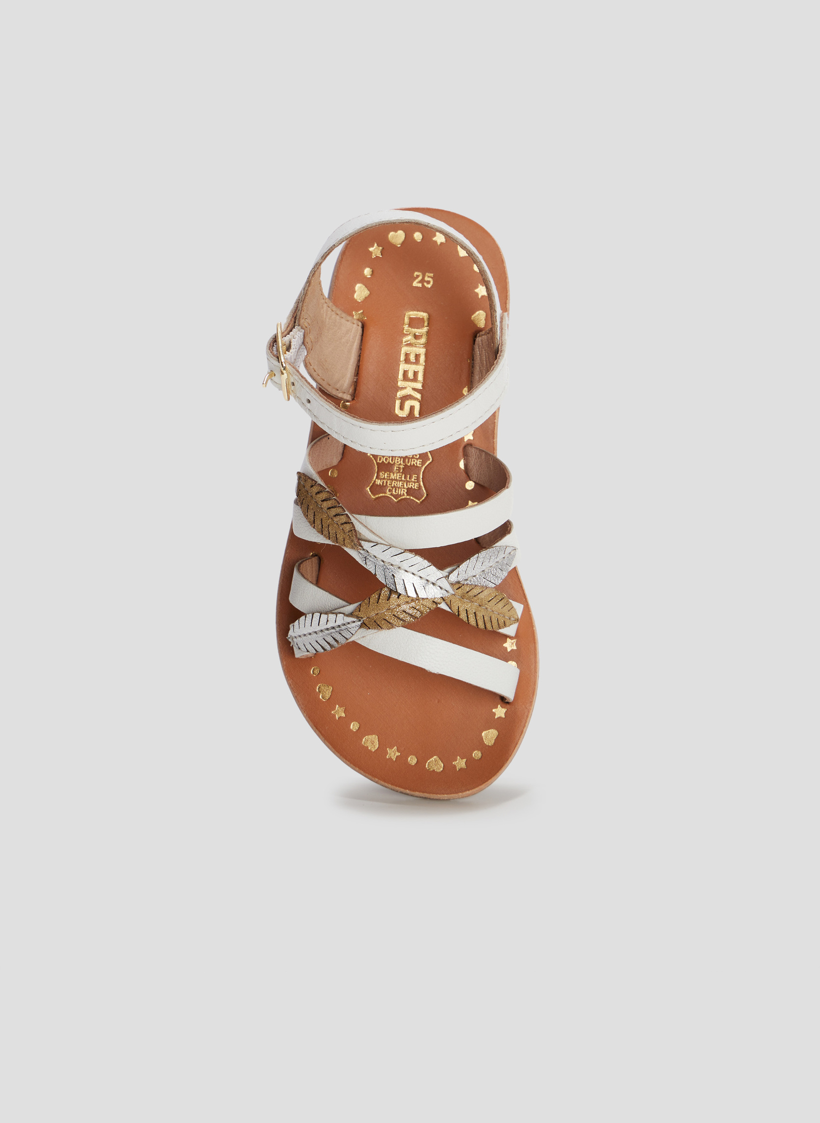 Sandales PEARL_S_MF_SAND_0_221 fille blanc CREEKS Sandales PEARL_S_MF_SAND_0_221 fille blanc Blanc