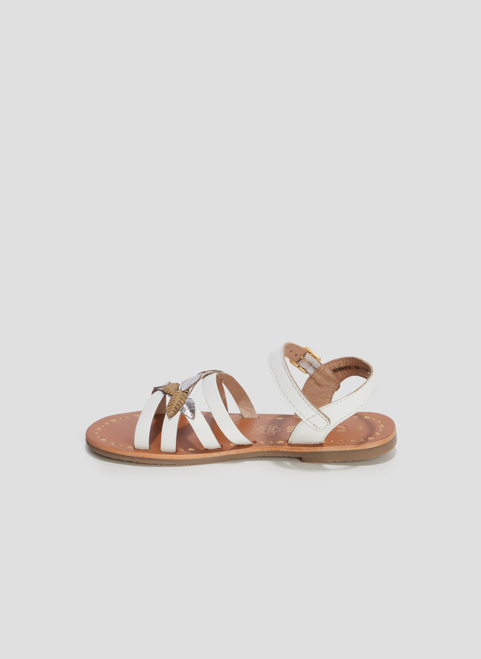 Sandales PEARL_S_PF_SAND_0_221 fille blanc CREEKS Sandales PEARL_S_PF_SAND_0_221 fille blanc Blanc