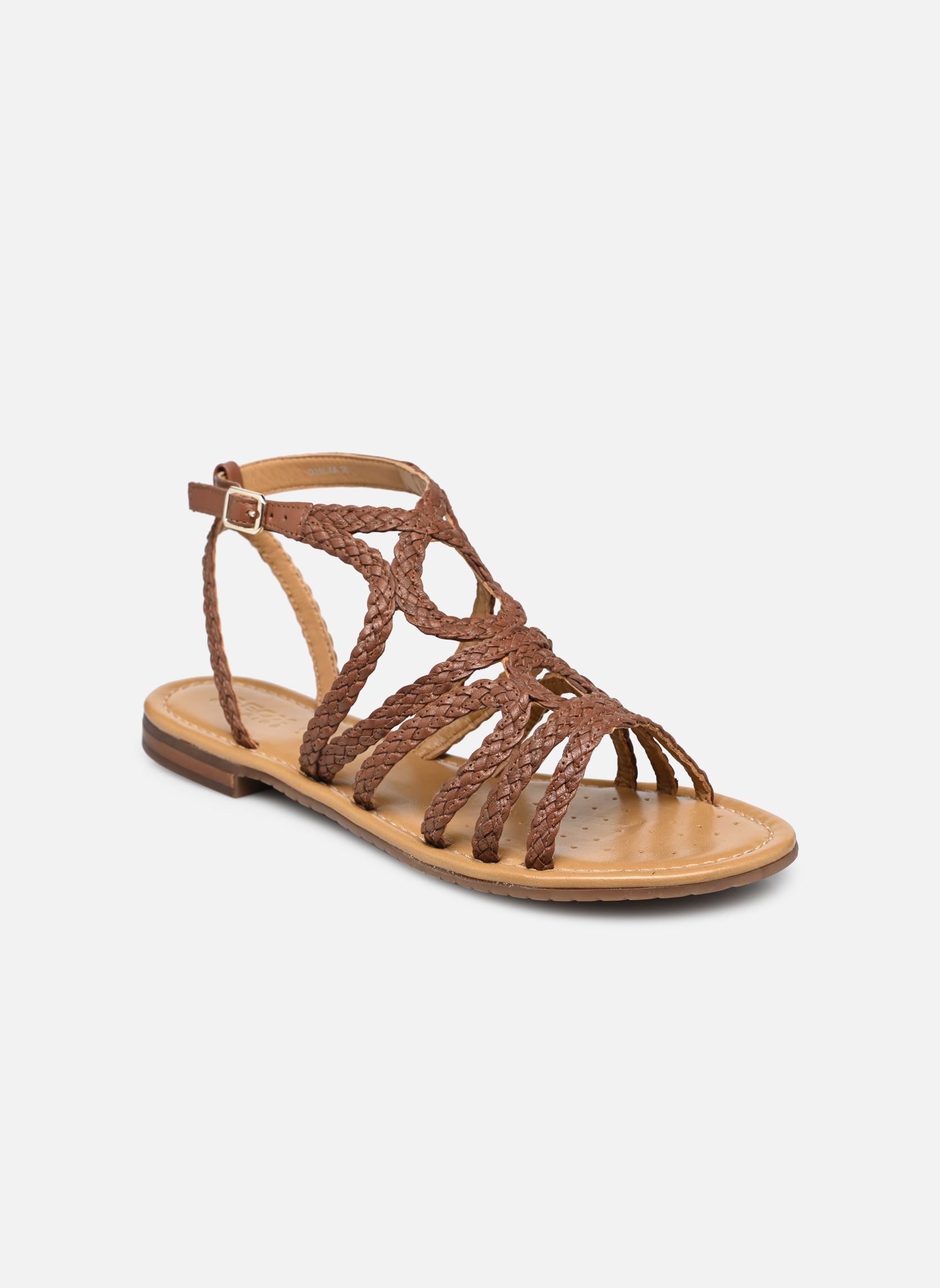 Sandalen D SOZY S A - GOAT LEA damen braun Geox Sandalen D SOZY S A - GOAT LEA damen braun Brun