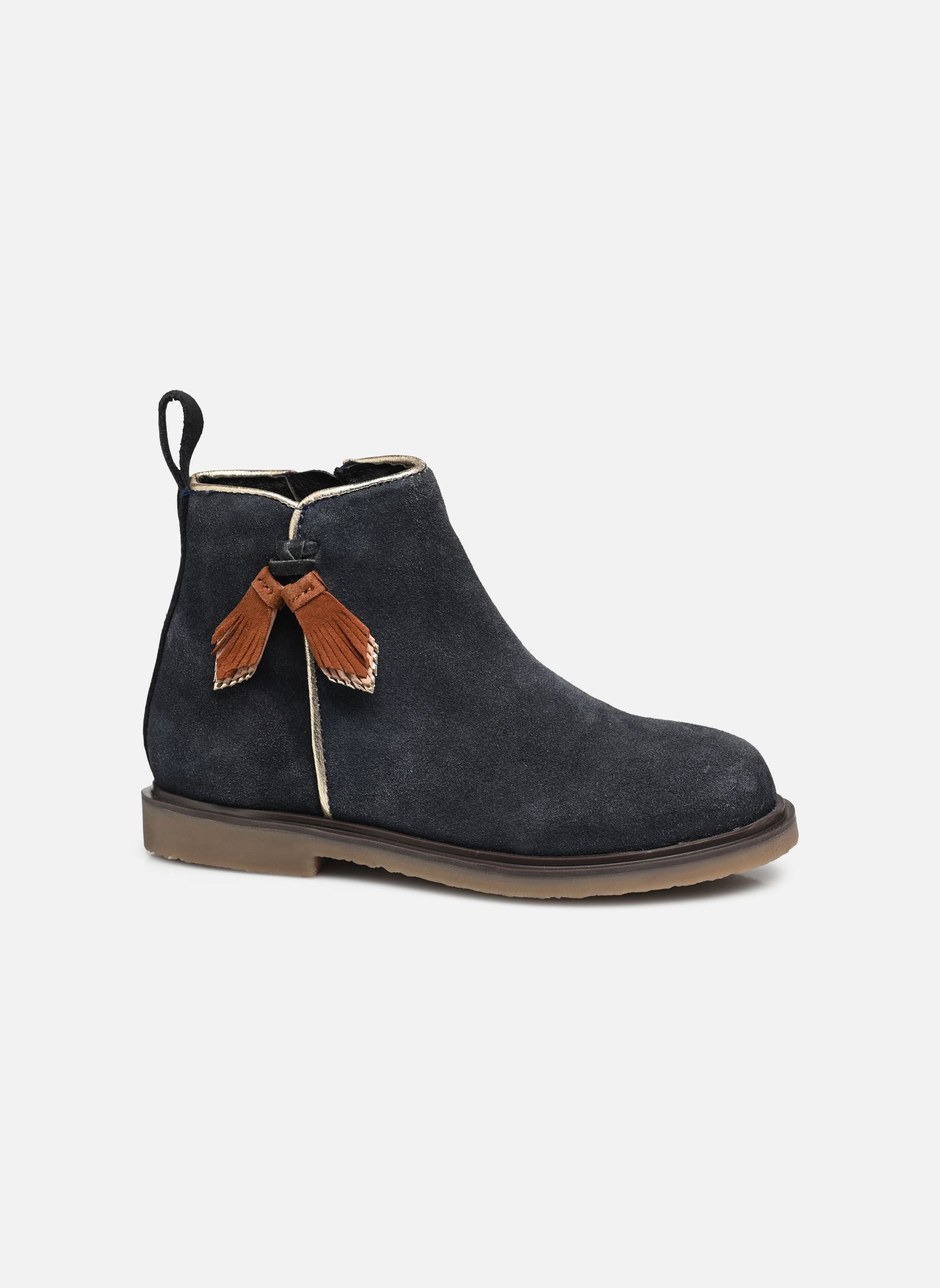 Enkellaarsjes KATINA LEATHER meisjes blauw Rose et Martin Enkellaarsjes KATINA LEATHER meisjes blauw Marine