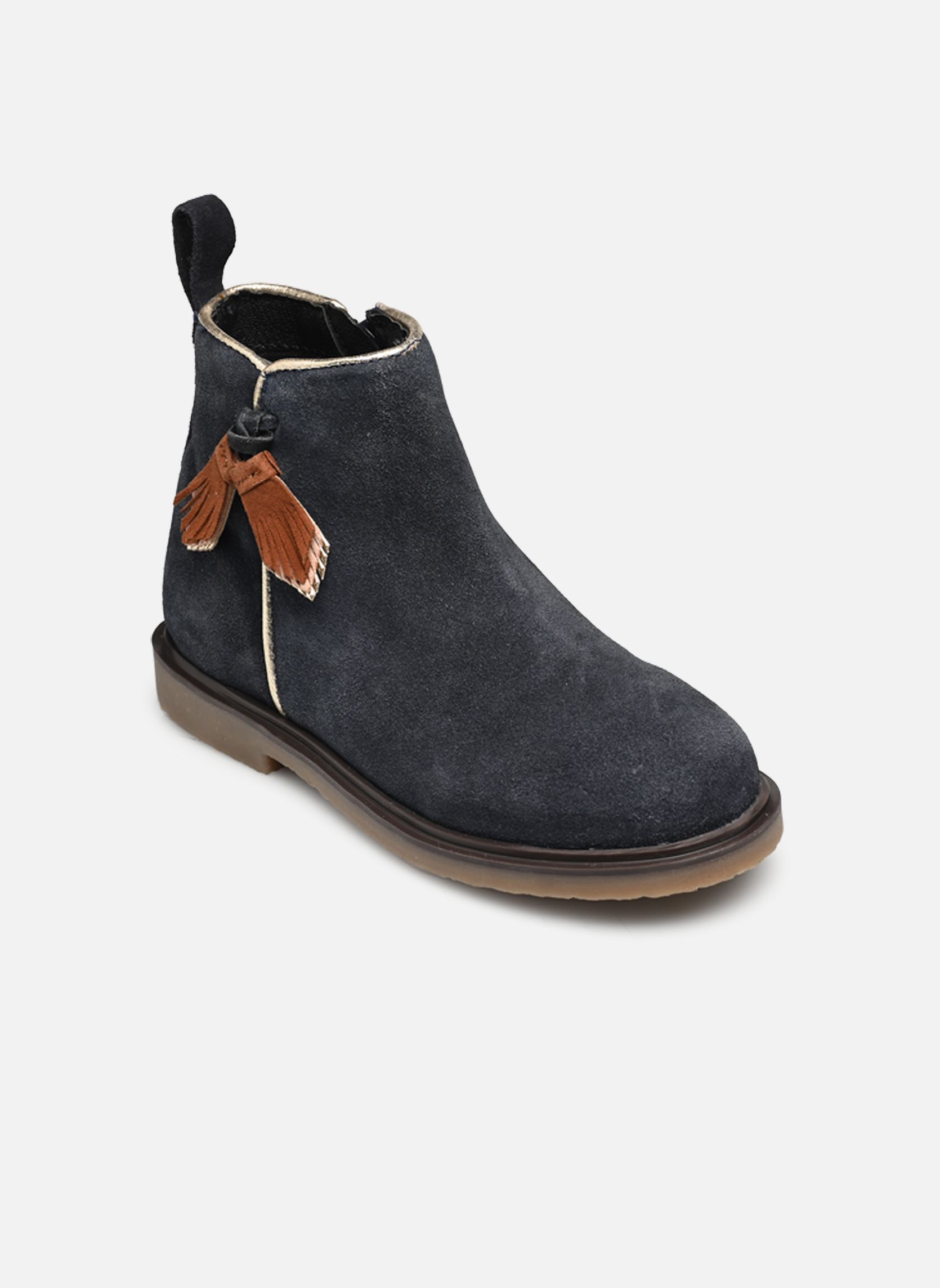 Enkellaarsjes KATINA LEATHER meisjes blauw Rose et Martin Enkellaarsjes KATINA LEATHER meisjes blauw Marine