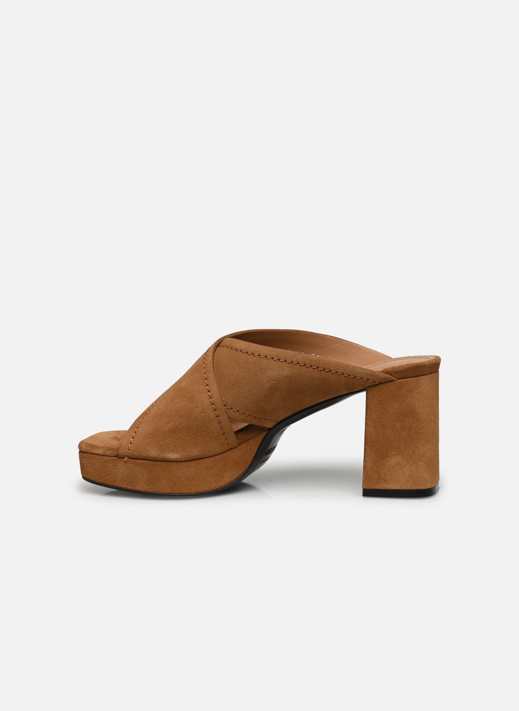 Pantoletten Juliette 5 Cross Mule damen braun Free Lance Pantoletten Juliette 5 Cross Mule damen braun CUIR VELOURS BISCUIT