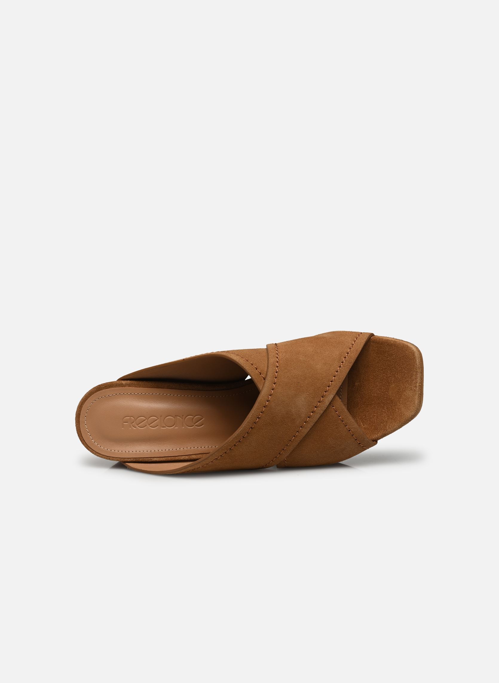 Pantoletten Juliette 5 Cross Mule damen braun Free Lance Pantoletten Juliette 5 Cross Mule damen braun CUIR VELOURS BISCUIT