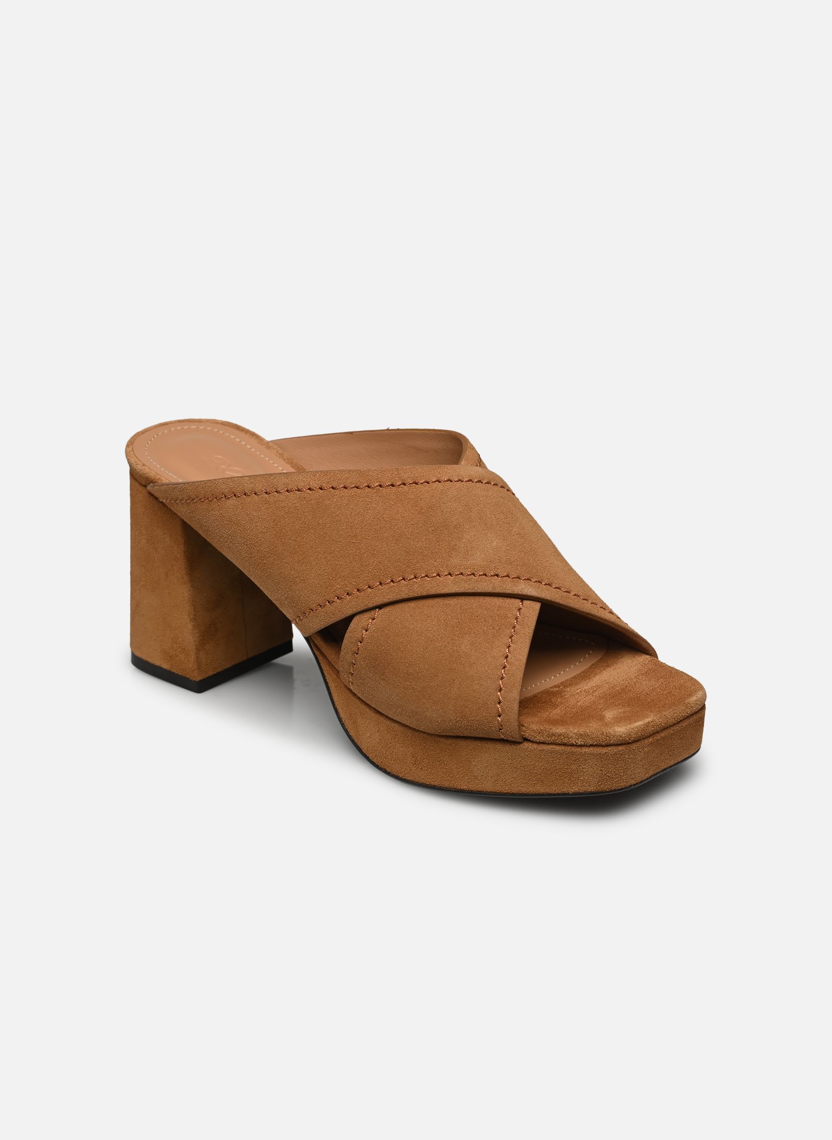 Pantoletten Juliette 5 Cross Mule damen braun Free Lance Pantoletten Juliette 5 Cross Mule damen braun CUIR VELOURS BISCUIT