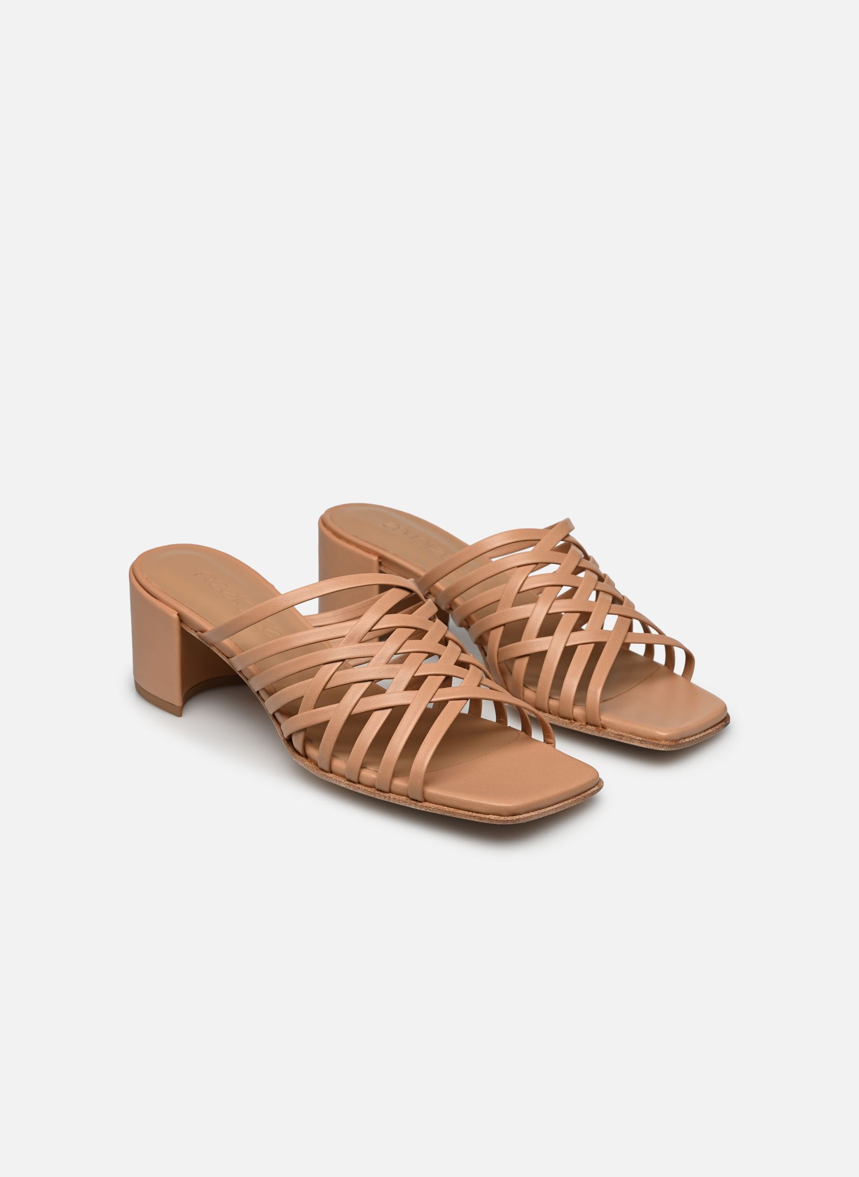 Pantoletten und Clogs Lyra 50 damen beige Free Lance Pantoletten und Clogs Lyra 50 damen beige CUIR NAPPA CAMEL