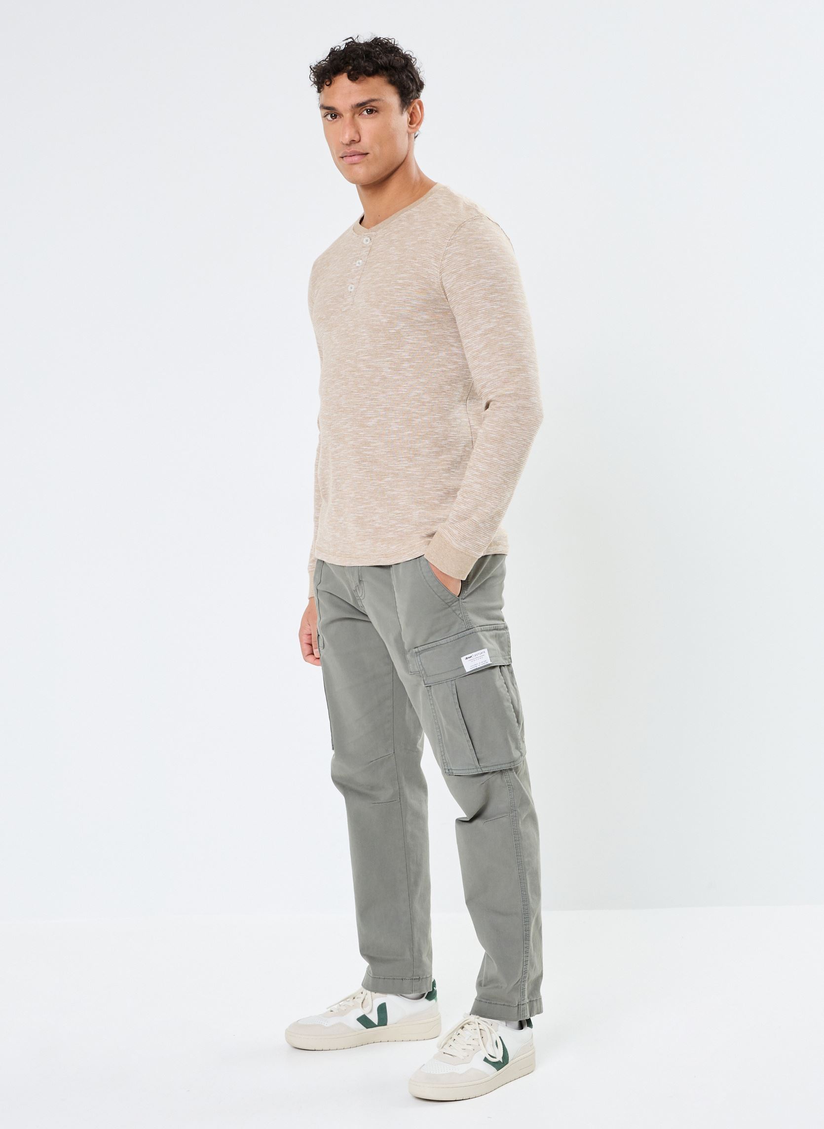 Tee-shirts manches longues LEO homme vert Marvin&Co Tee-shirts manches longues LEO homme vert Elmwood