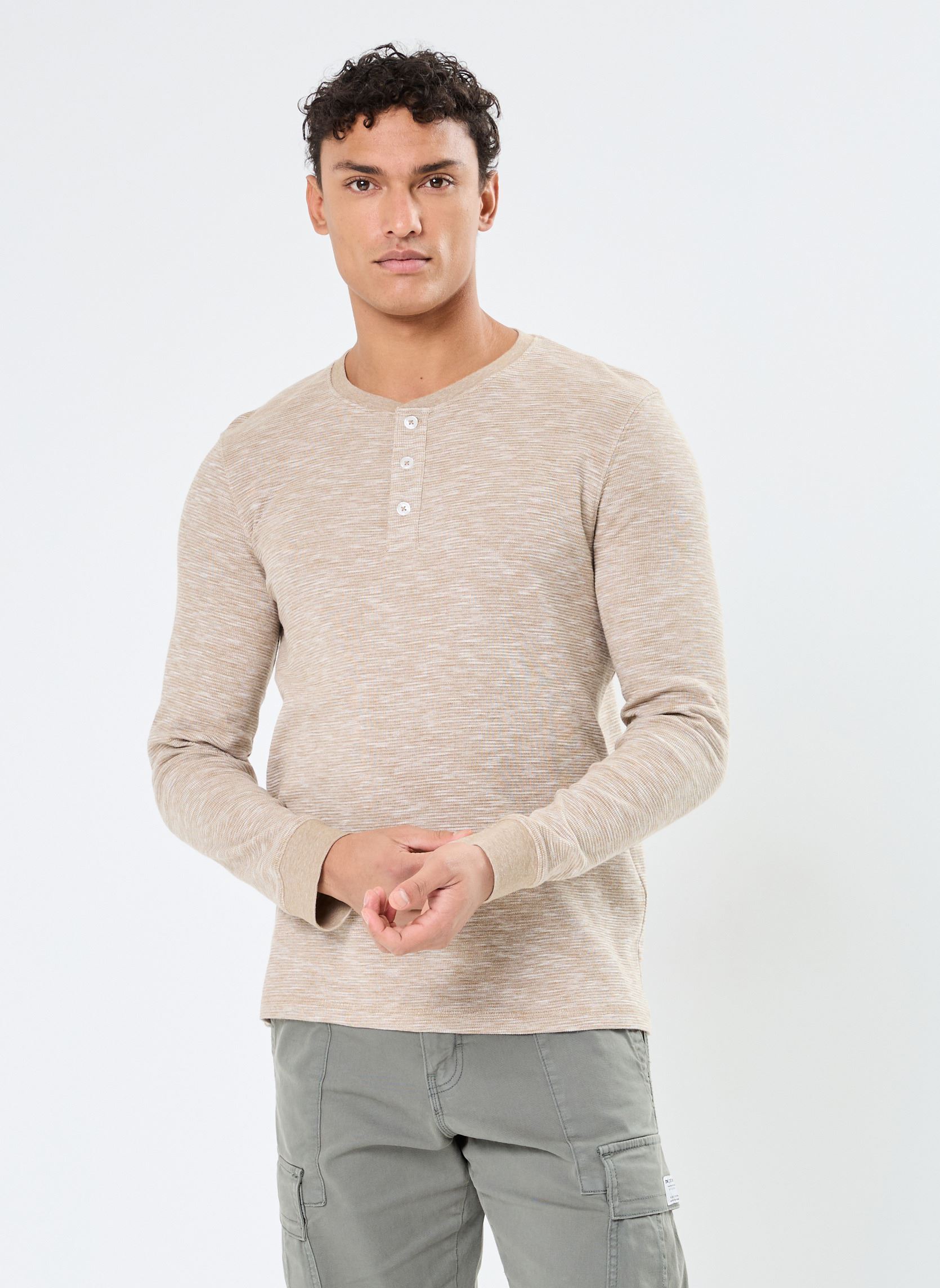 Tee-shirts manches longues LEO homme vert Marvin&Co Tee-shirts manches longues LEO homme vert Elmwood
