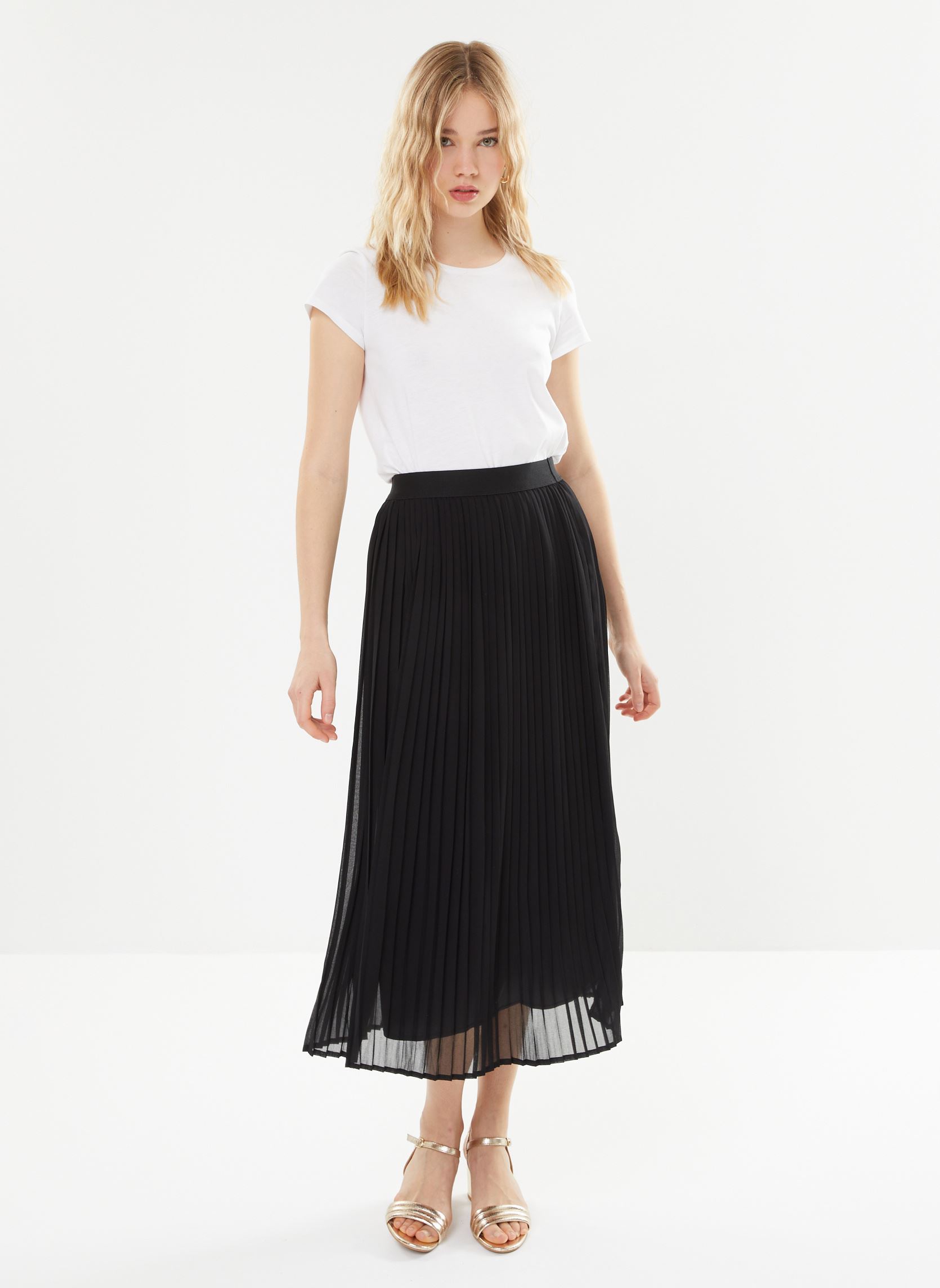 Jupes mi-longues JULLIA femme noir Georgia Rose Jupes mi-longues JULLIA femme noir JET BLACK