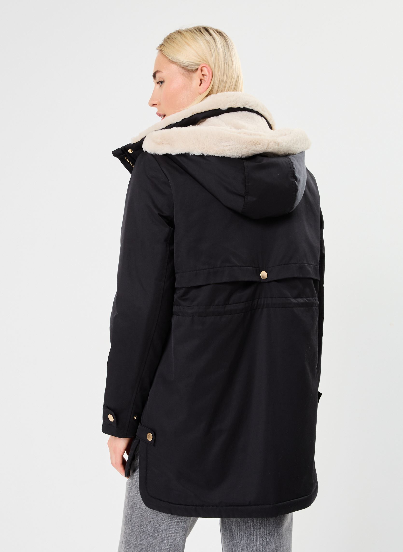 Parkas VALENCIA parka femme noir Georgia Rose Parkas VALENCIA parka femme noir JET BLACK