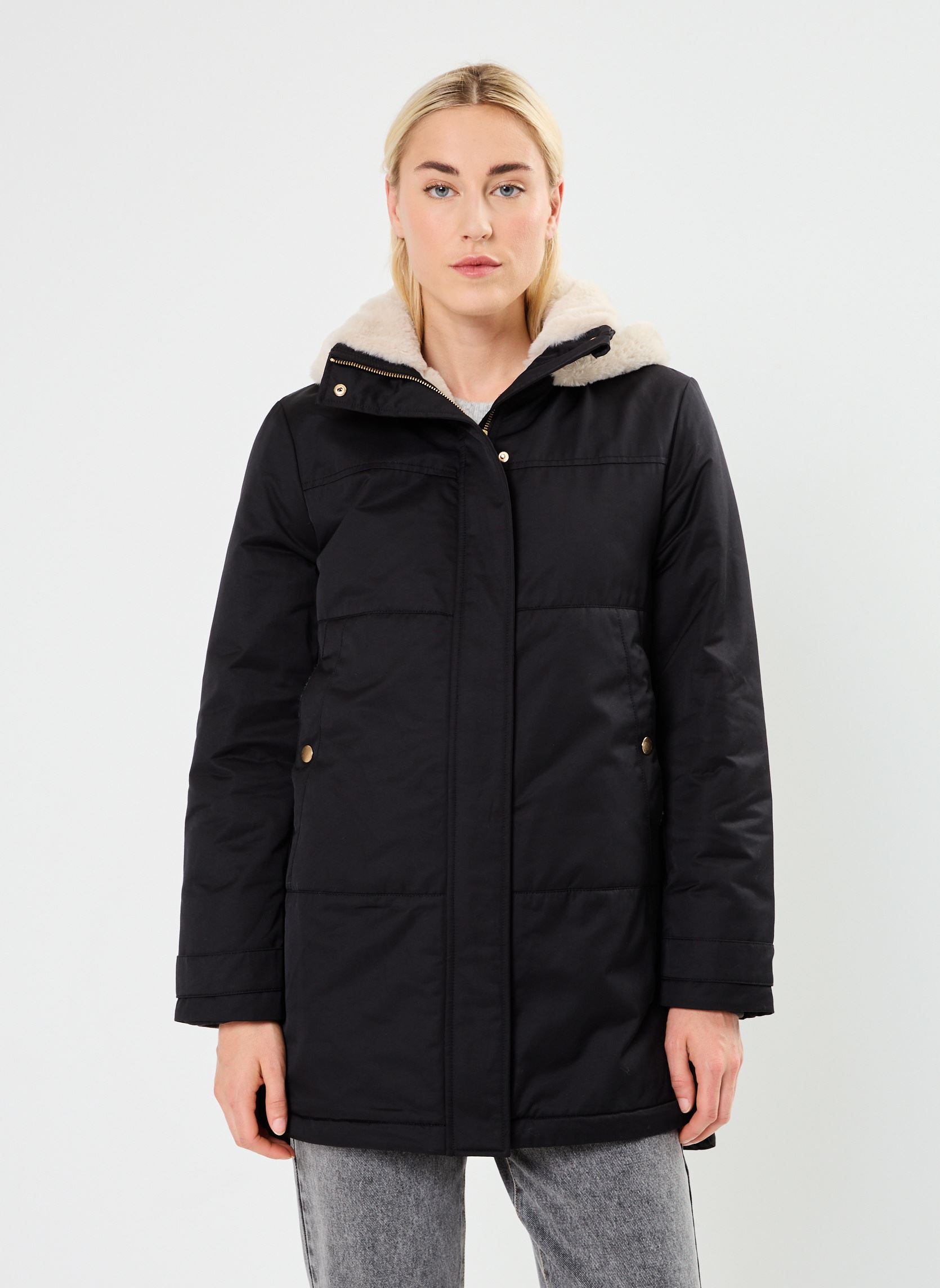 Parkas VALENCIA parka femme noir Georgia Rose Parkas VALENCIA parka femme noir JET BLACK