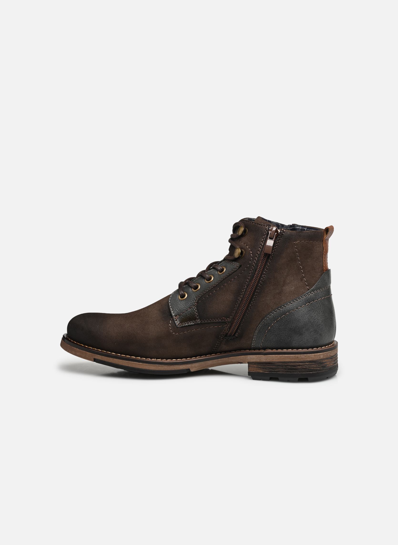 Veterlaarsjes THIZAP heren bruin I Love Shoes Veterlaarsjes THIZAP heren bruin MARRON