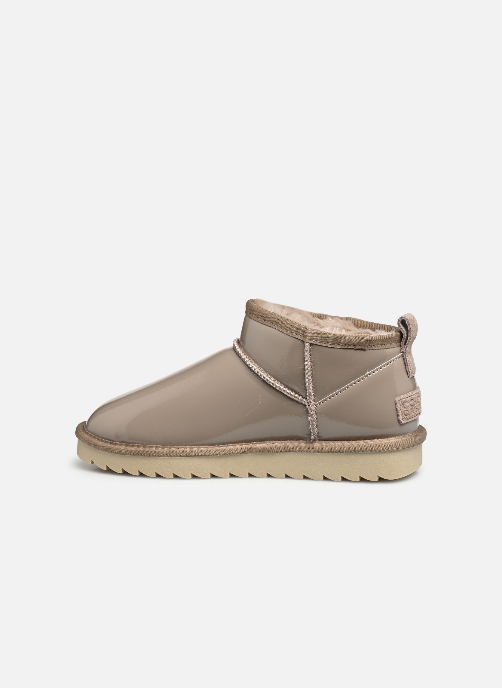 Bottines fourrées Short winter boot in naplack femme beige Colors of California Bottines fourrées Short winter boot in naplack femme beige TAUPE