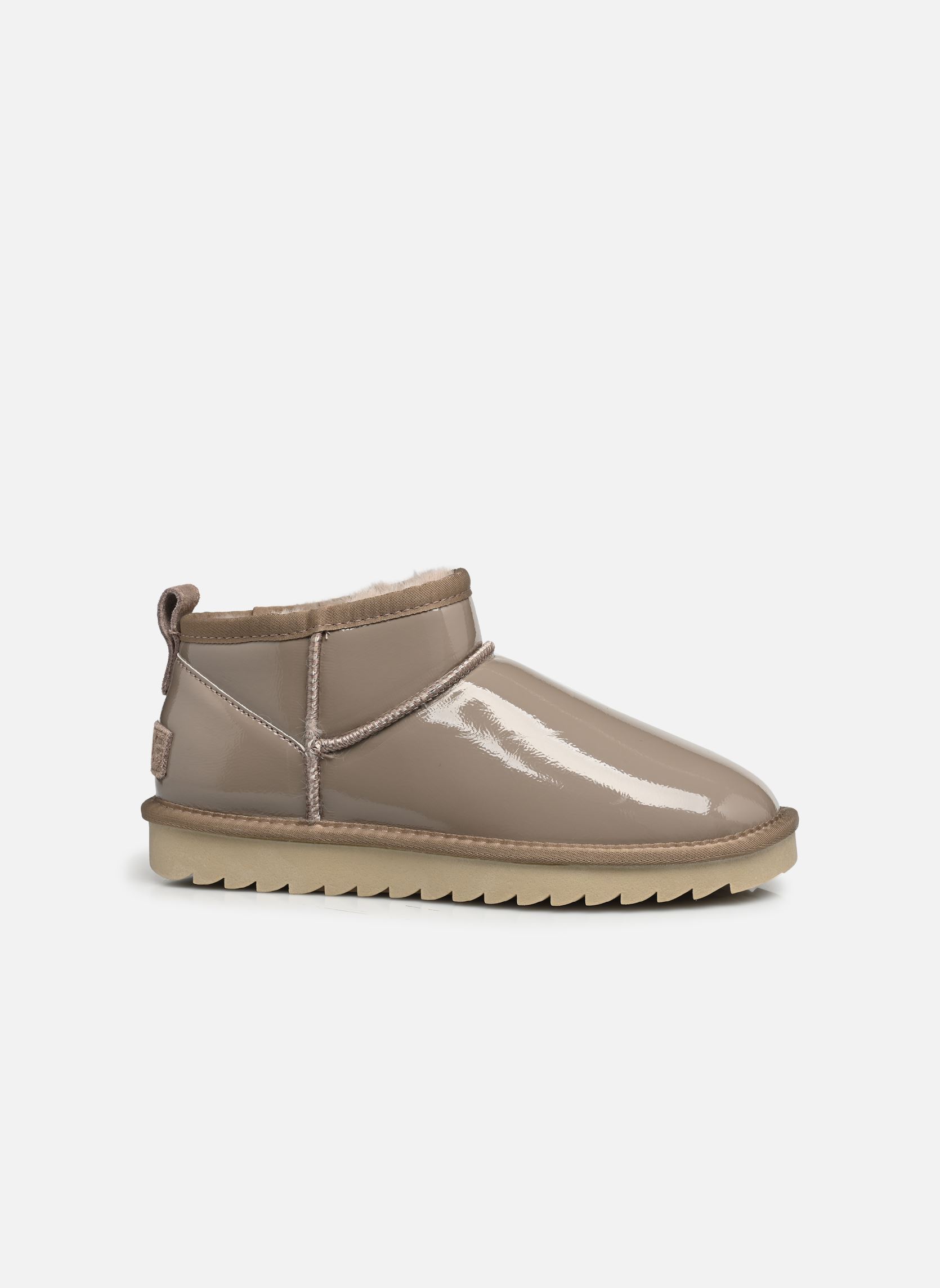 Bottines fourrées Short winter boot in naplack femme beige Colors of California Bottines fourrées Short winter boot in naplack femme beige TAUPE