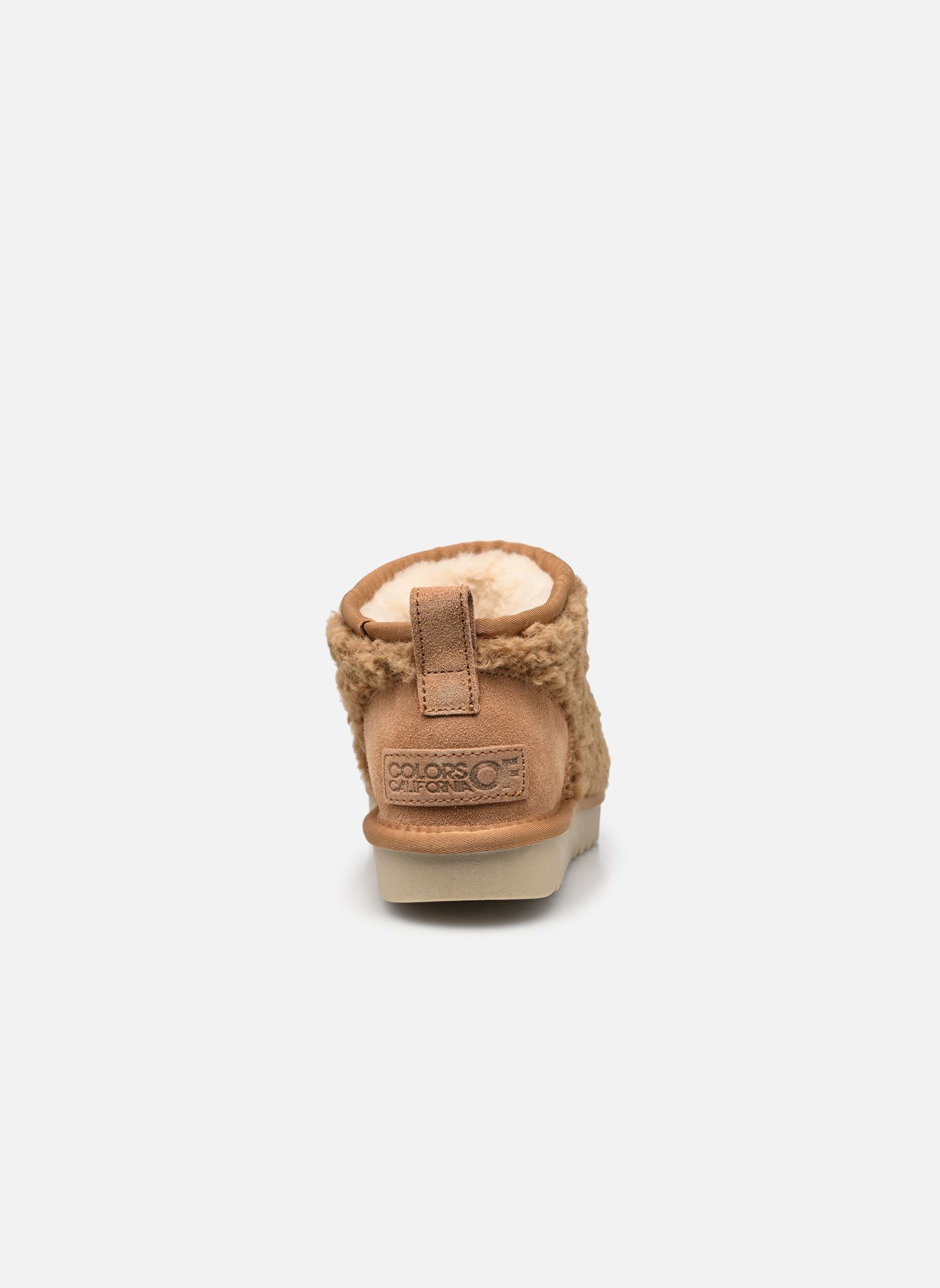 Bottines fourrées Short winter boot in teddy femme beige Colors of California Bottines fourrées Short winter boot in teddy femme beige TAN
