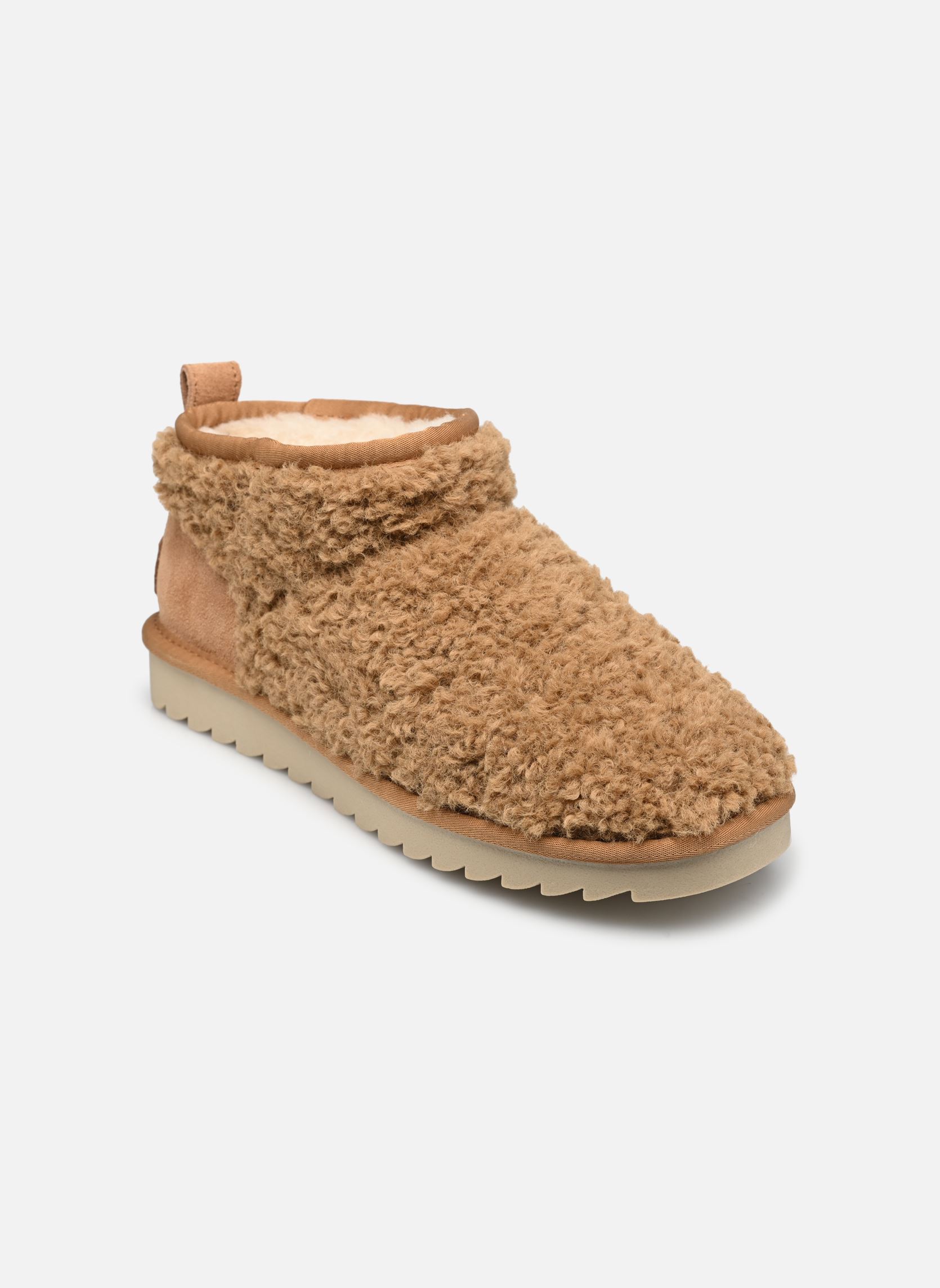Bottines fourrées Short winter boot in teddy femme beige Colors of California Bottines fourrées Short winter boot in teddy femme beige TAN