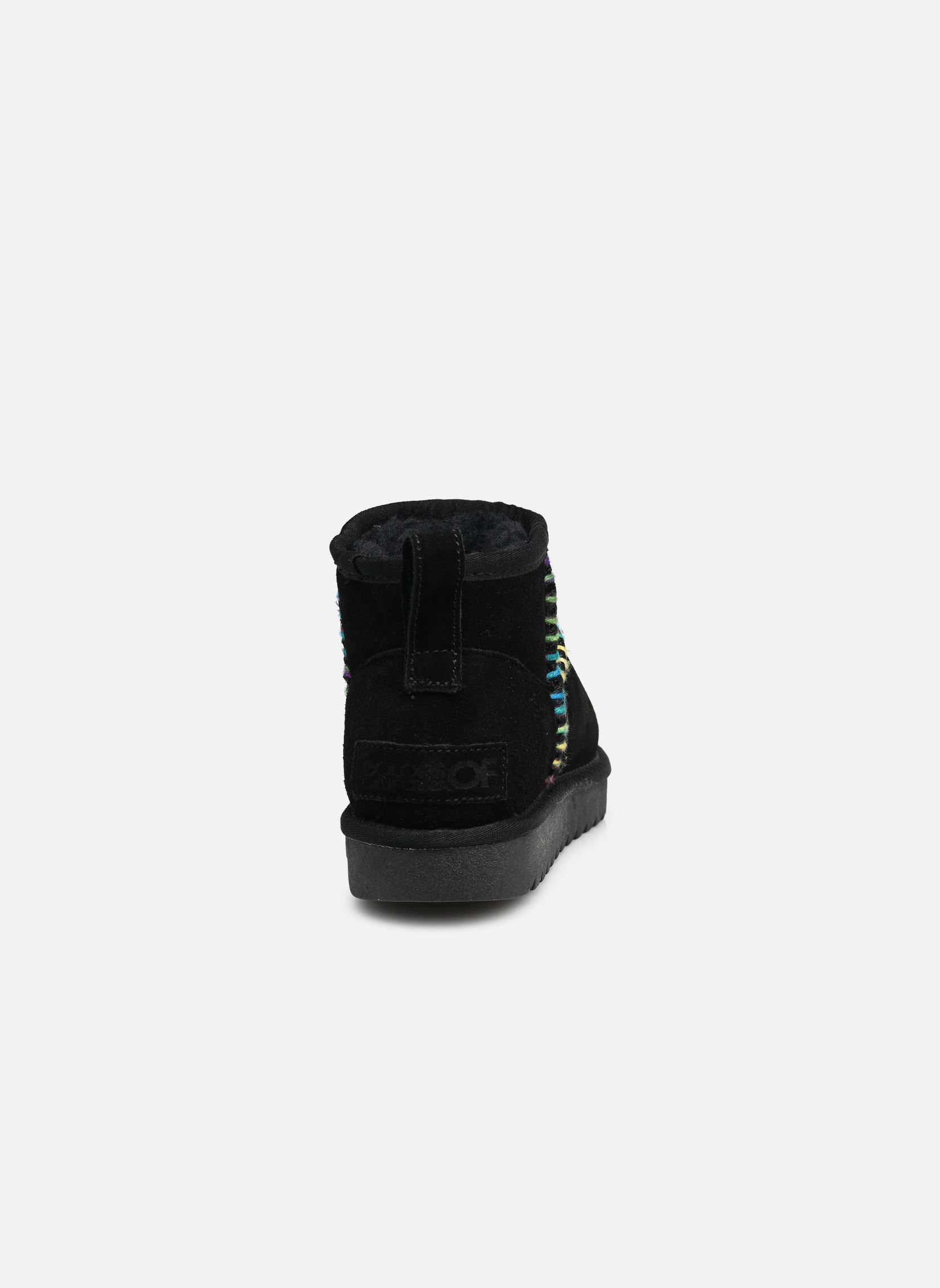 Bottines fourrées Winter boot with stitching femme noir Colors of California Bottines fourrées Winter boot with stitching femme noir BLACK