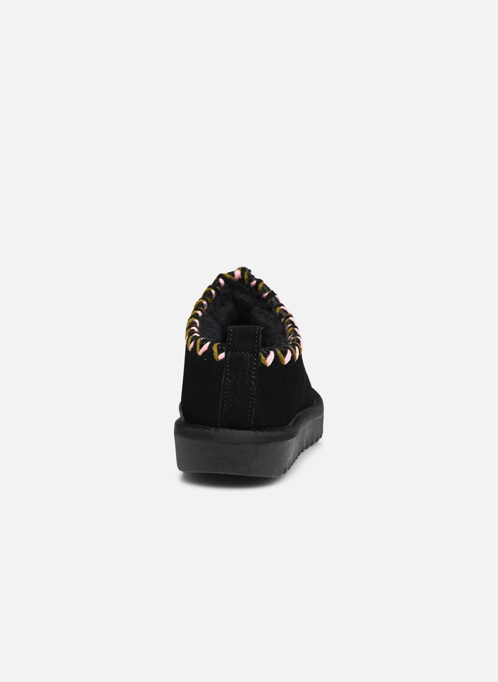 Hausschuhe Sabot in suede with stitchings damen schwarz Colors of California Hausschuhe Sabot in suede with stitchings damen schwarz BLACK