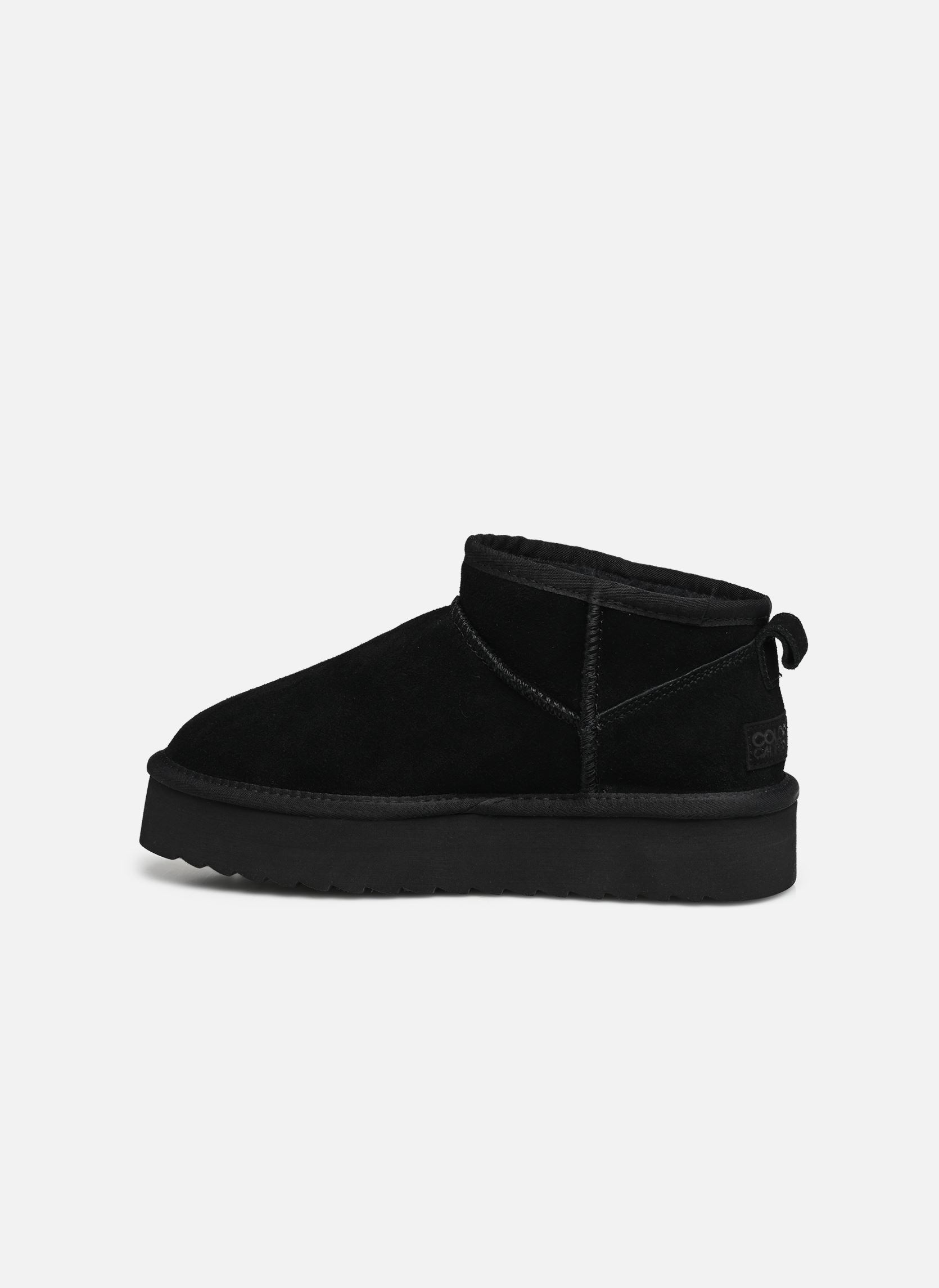 Bottines fourrées Platfrom winter boot in suede femme noir Colors of California Bottines fourrées Platfrom winter boot in suede femme noir Black