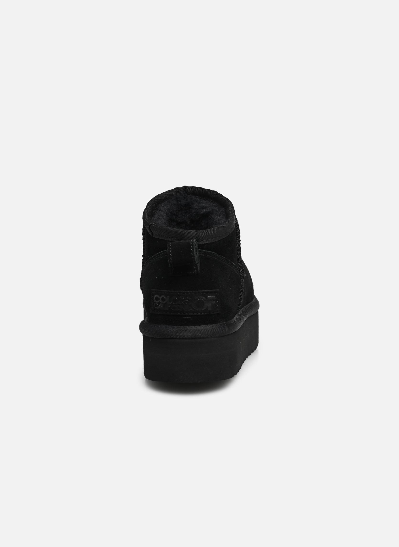 Bottines fourrées Platfrom winter boot in suede femme noir Colors of California Bottines fourrées Platfrom winter boot in suede femme noir Black