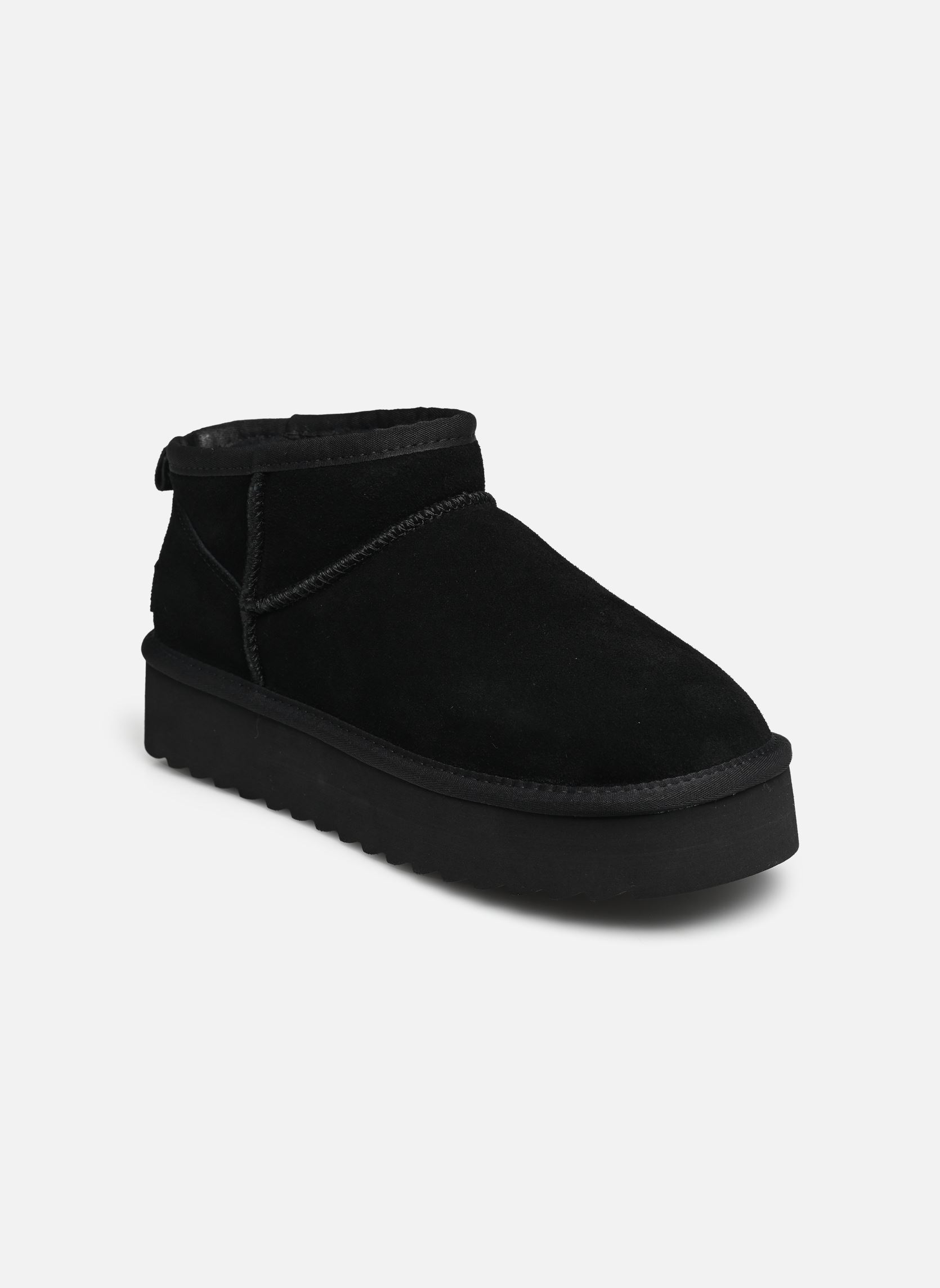 Bottines fourrées Platfrom winter boot in suede femme noir Colors of California Bottines fourrées Platfrom winter boot in suede femme noir Black