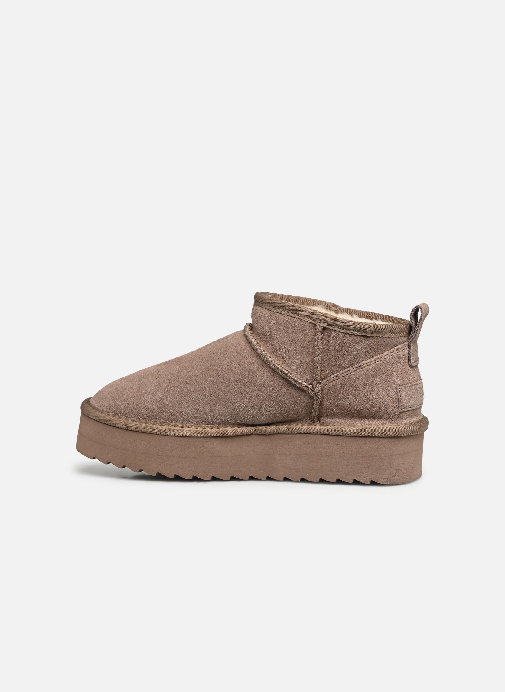 Bottines fourrées Platfrom winter boot in suede femme beige Colors of California Bottines fourrées Platfrom winter boot in suede femme beige Taupe