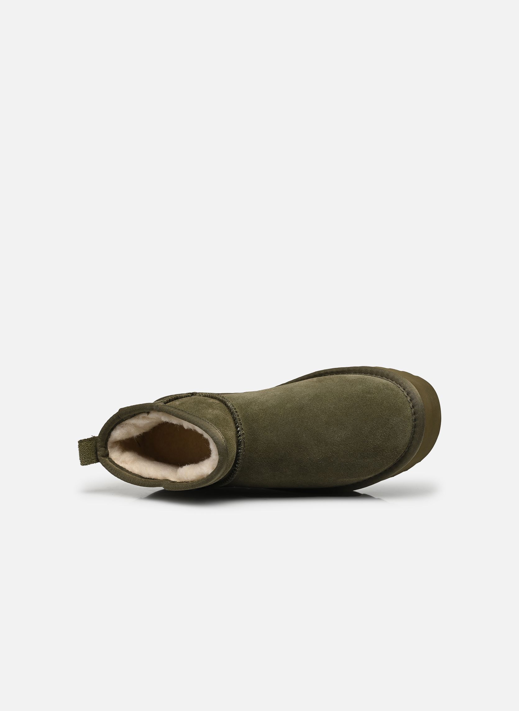 Botines forrados Platfrom winter boot in suede mujer verde Colors of California Botines forrados Platfrom winter boot in suede mujer verde MILITARY