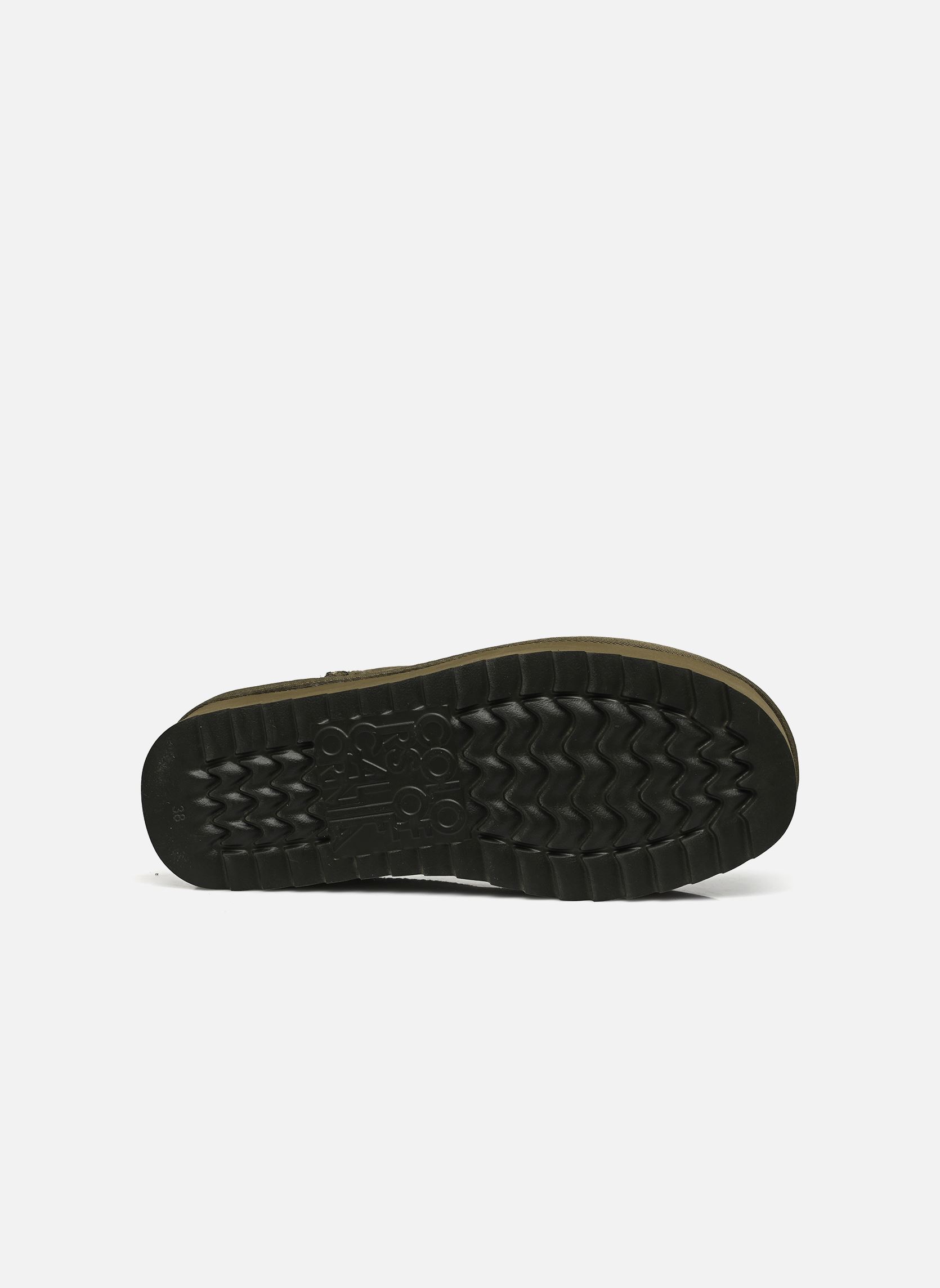 Botines forrados Platfrom winter boot in suede mujer verde Colors of California Botines forrados Platfrom winter boot in suede mujer verde MILITARY